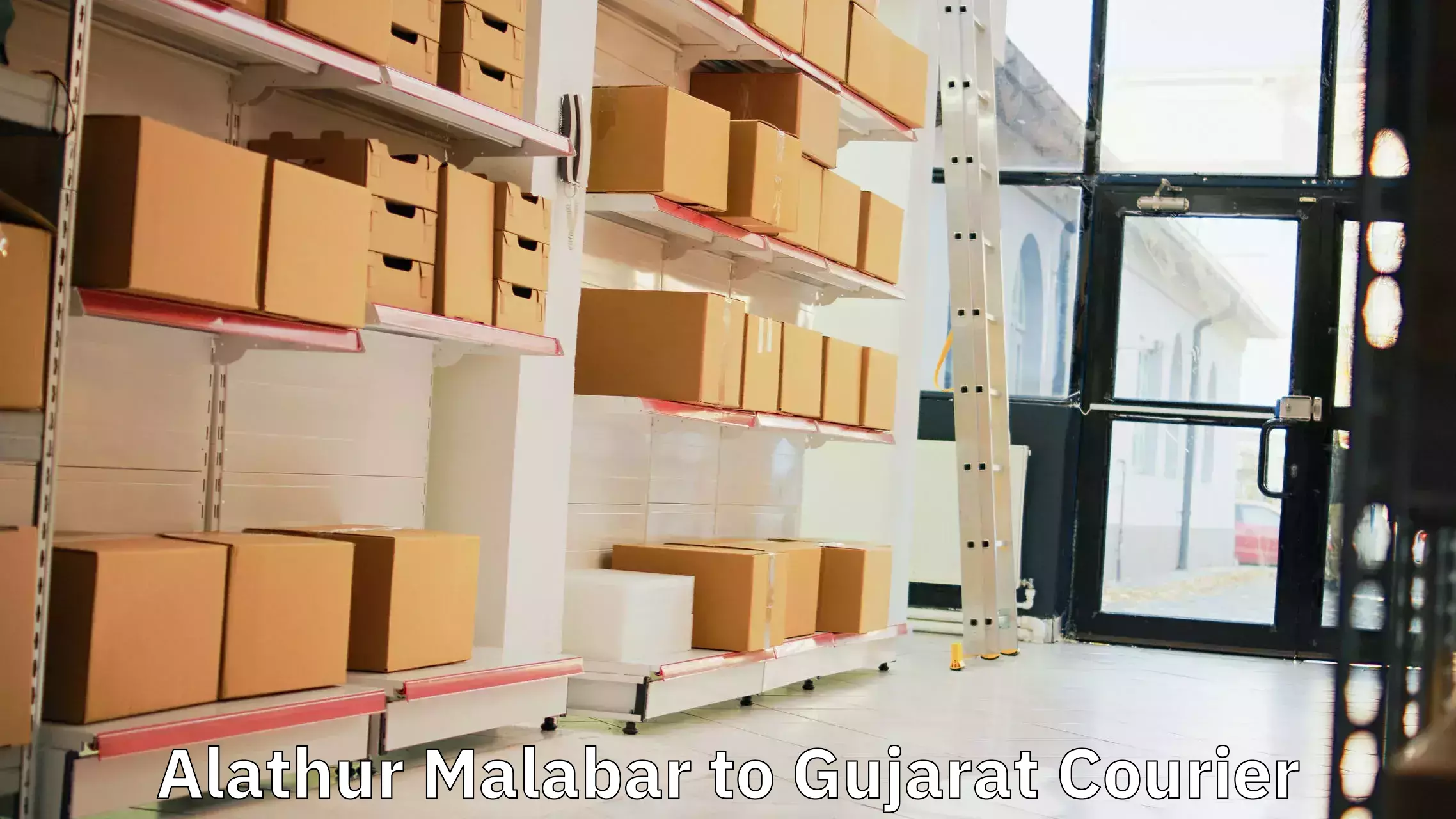 State-of-the-art courier technology Alathur Malabar to Madhavpur