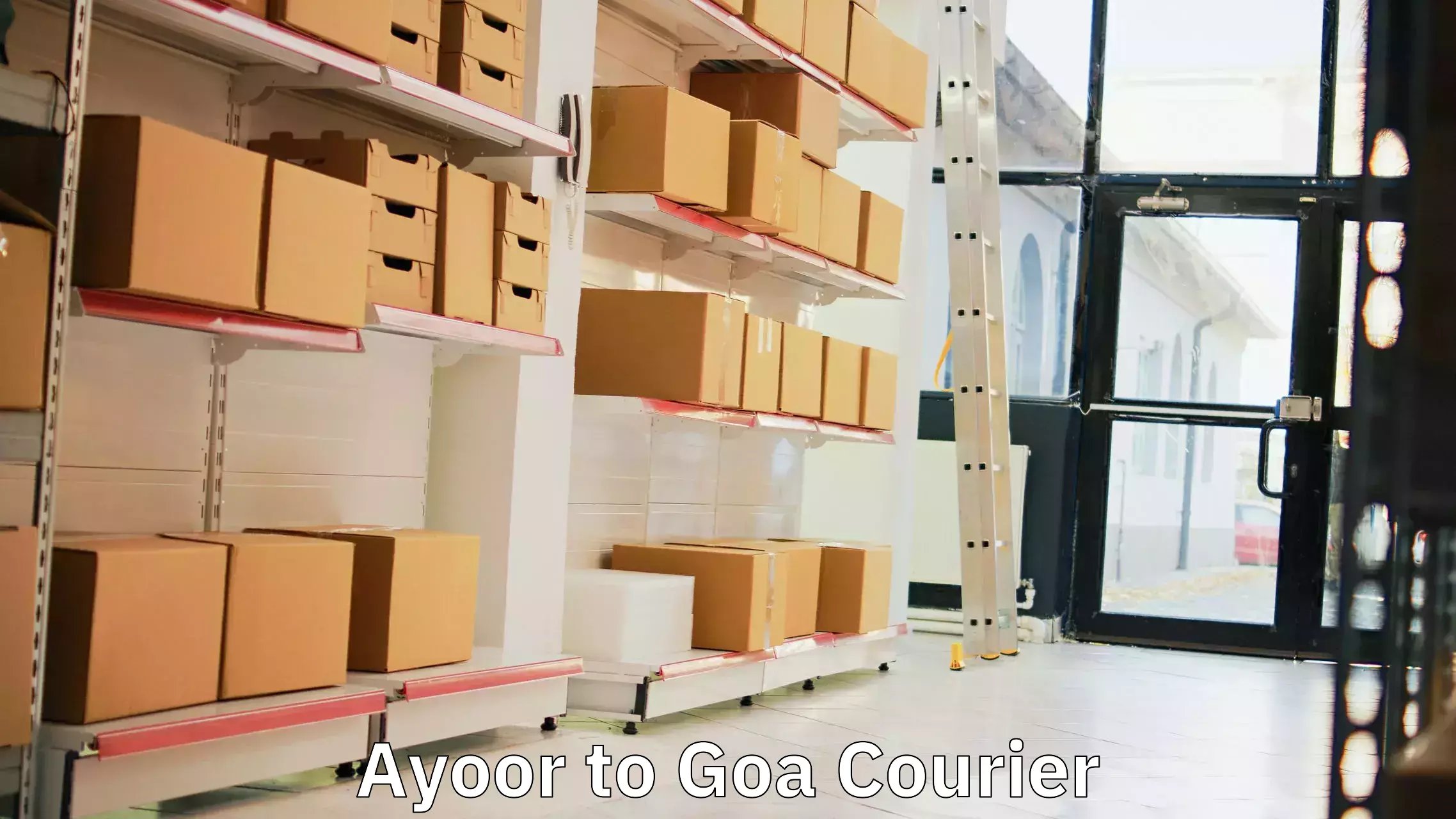 Automated parcel services Ayoor to Goa