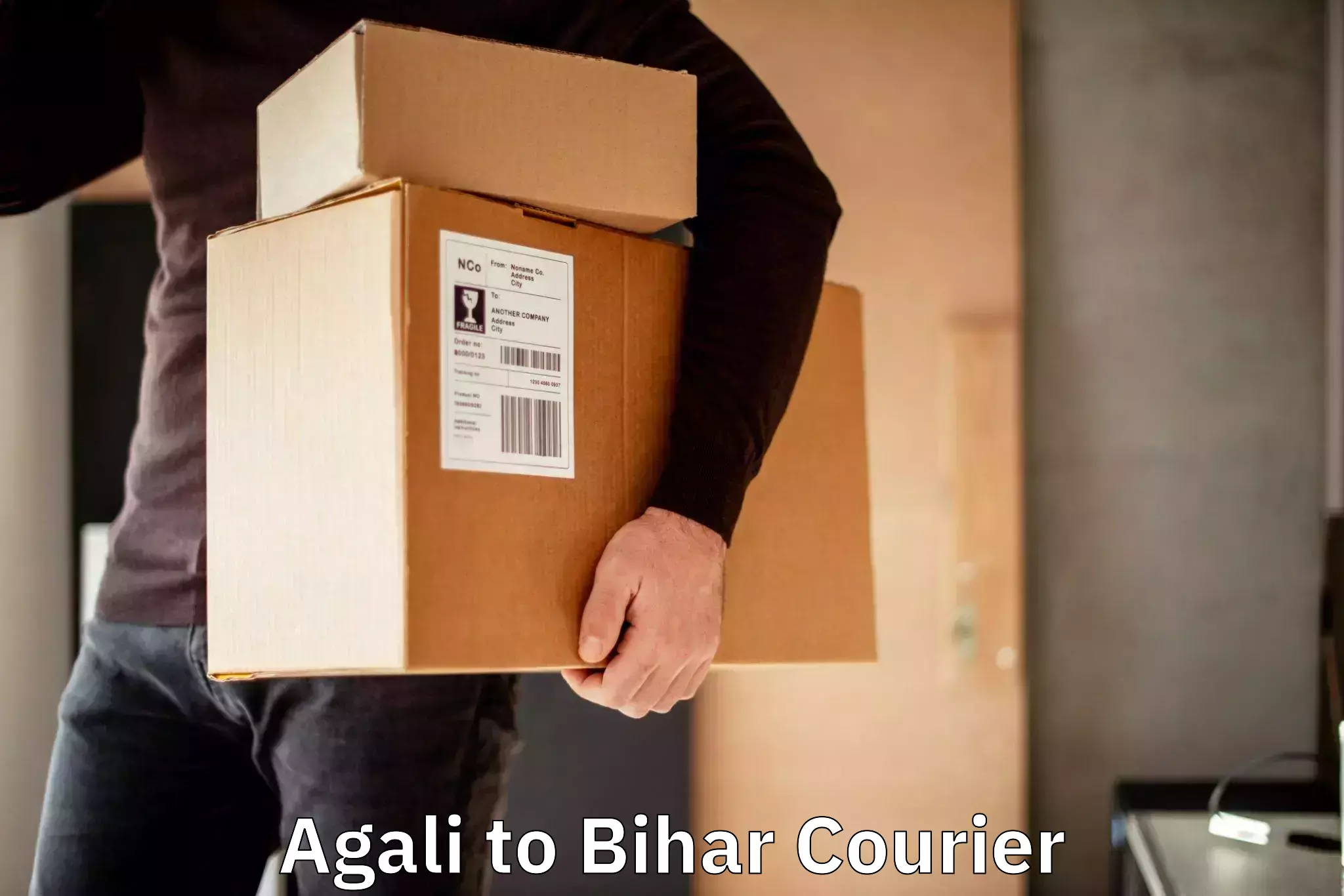 High value parcel delivery Agali to Jhanjharpur