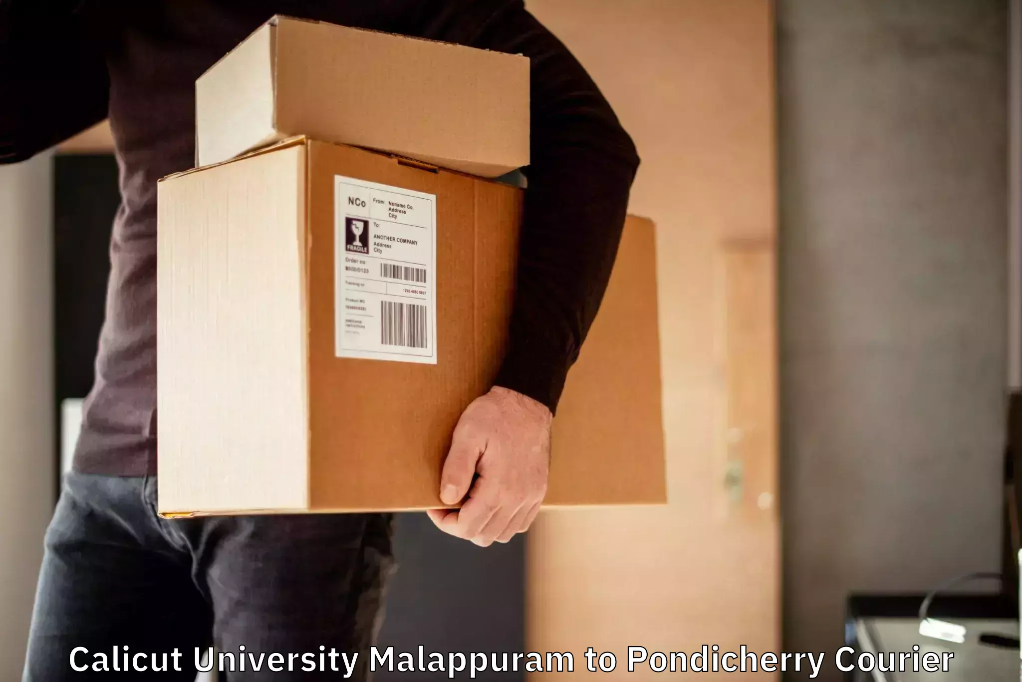 Round-the-clock parcel delivery Calicut University Malappuram to Sri Balaji Vidyapeeth Mahatma Gandhi Medical College Campus Puducherry