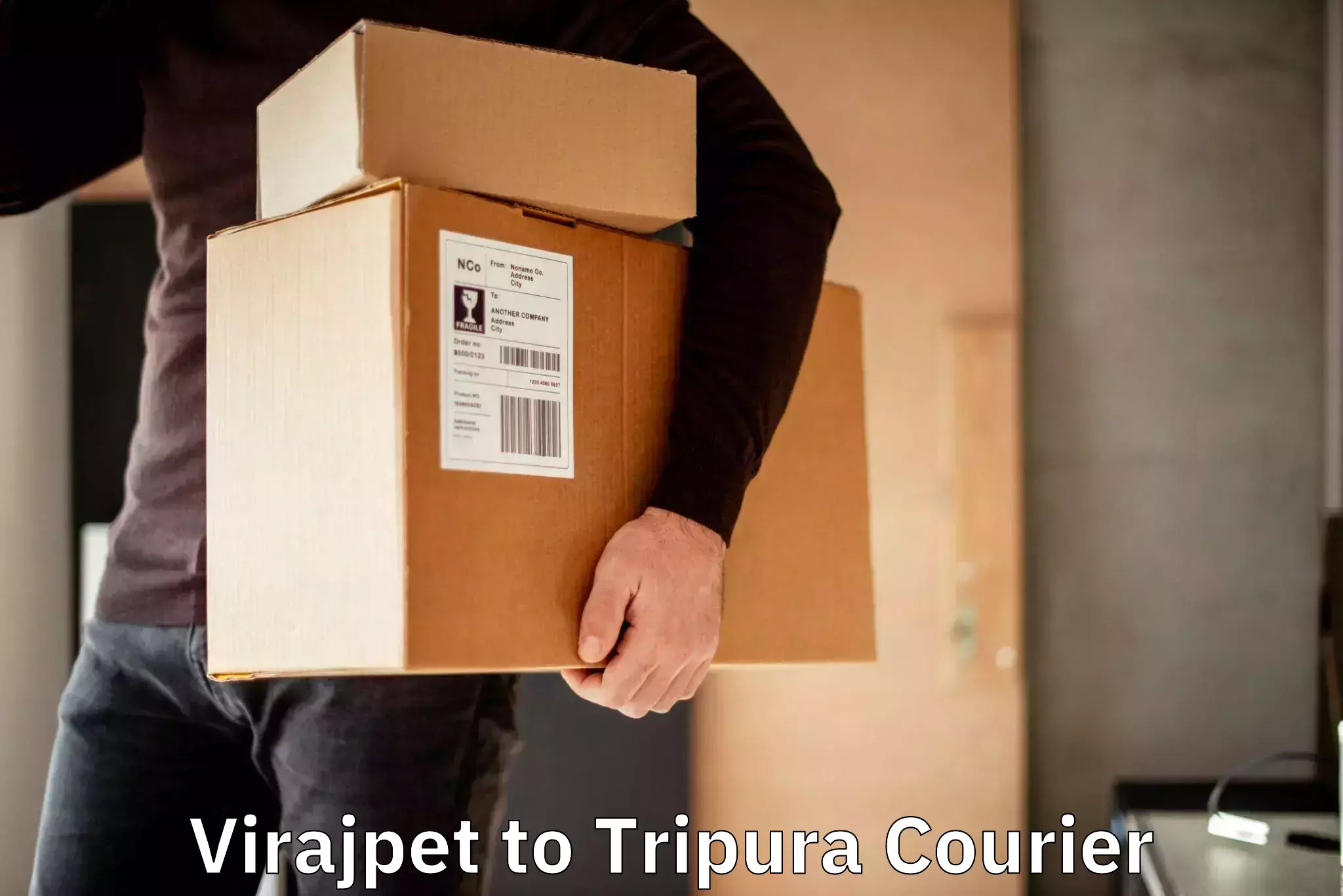 Flexible shipping options in Virajpet to Udaipur Tripura