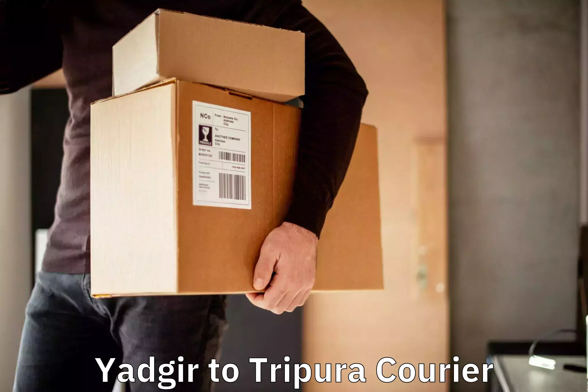 Next day courier Yadgir to Agartala