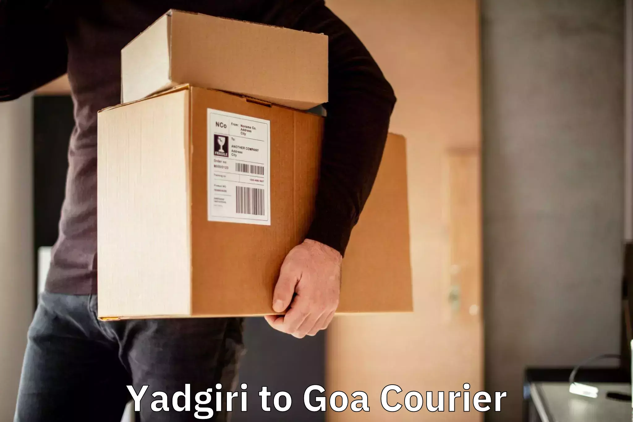 High value parcel delivery Yadgiri to Sanvordem