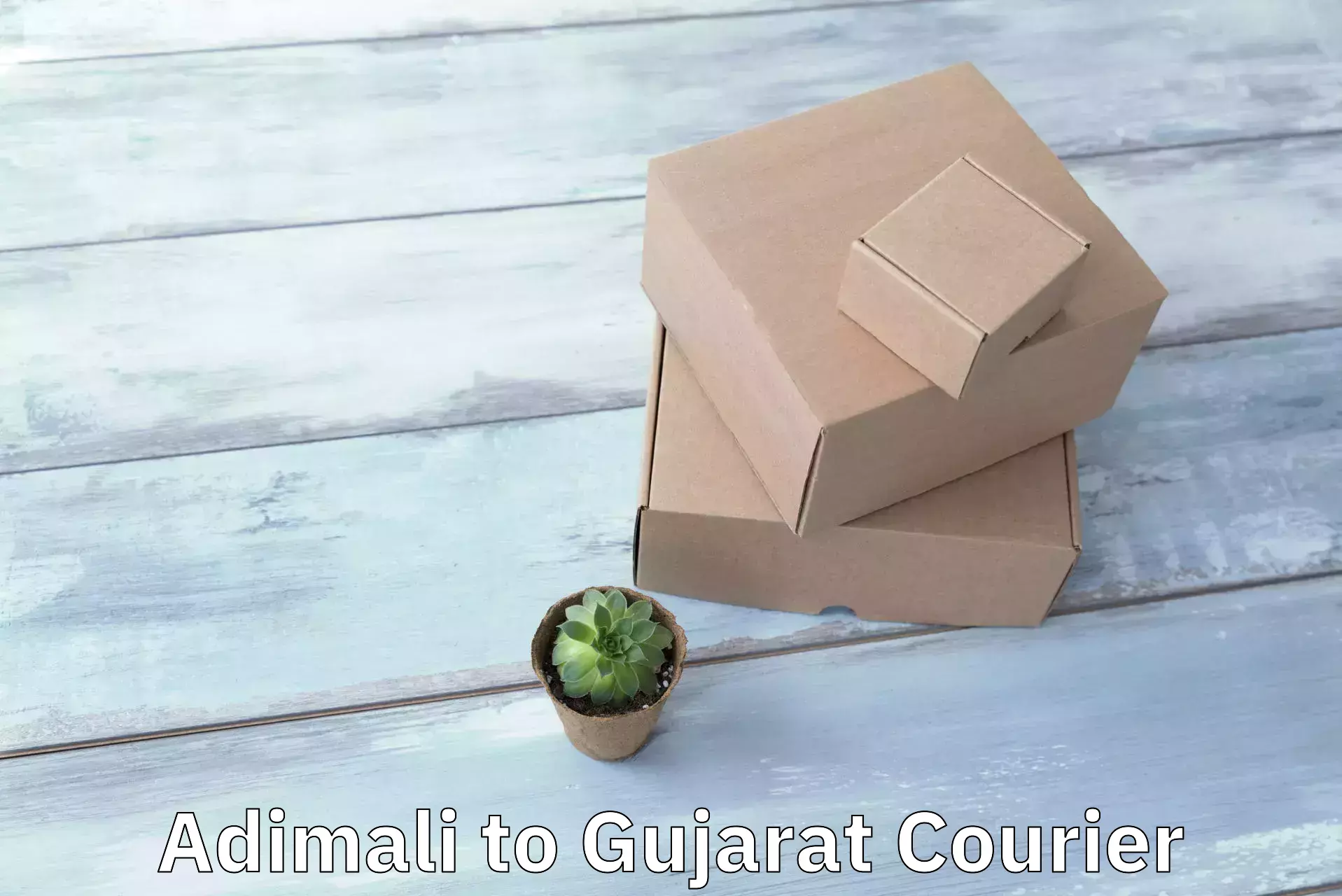 Smart parcel delivery Adimali to Gujarat