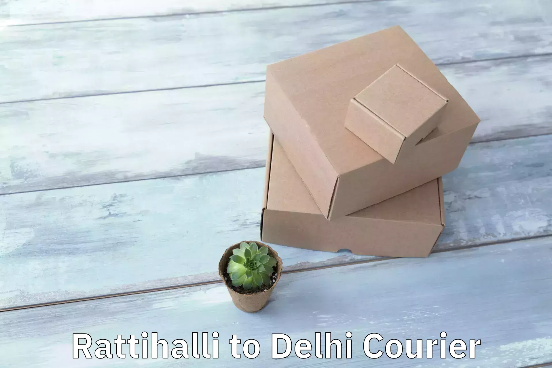 Full-service courier options Rattihalli to Delhi