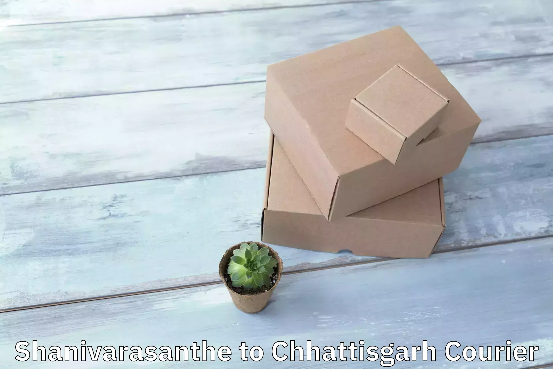 Cost-effective courier options Shanivarasanthe to Chhattisgarh