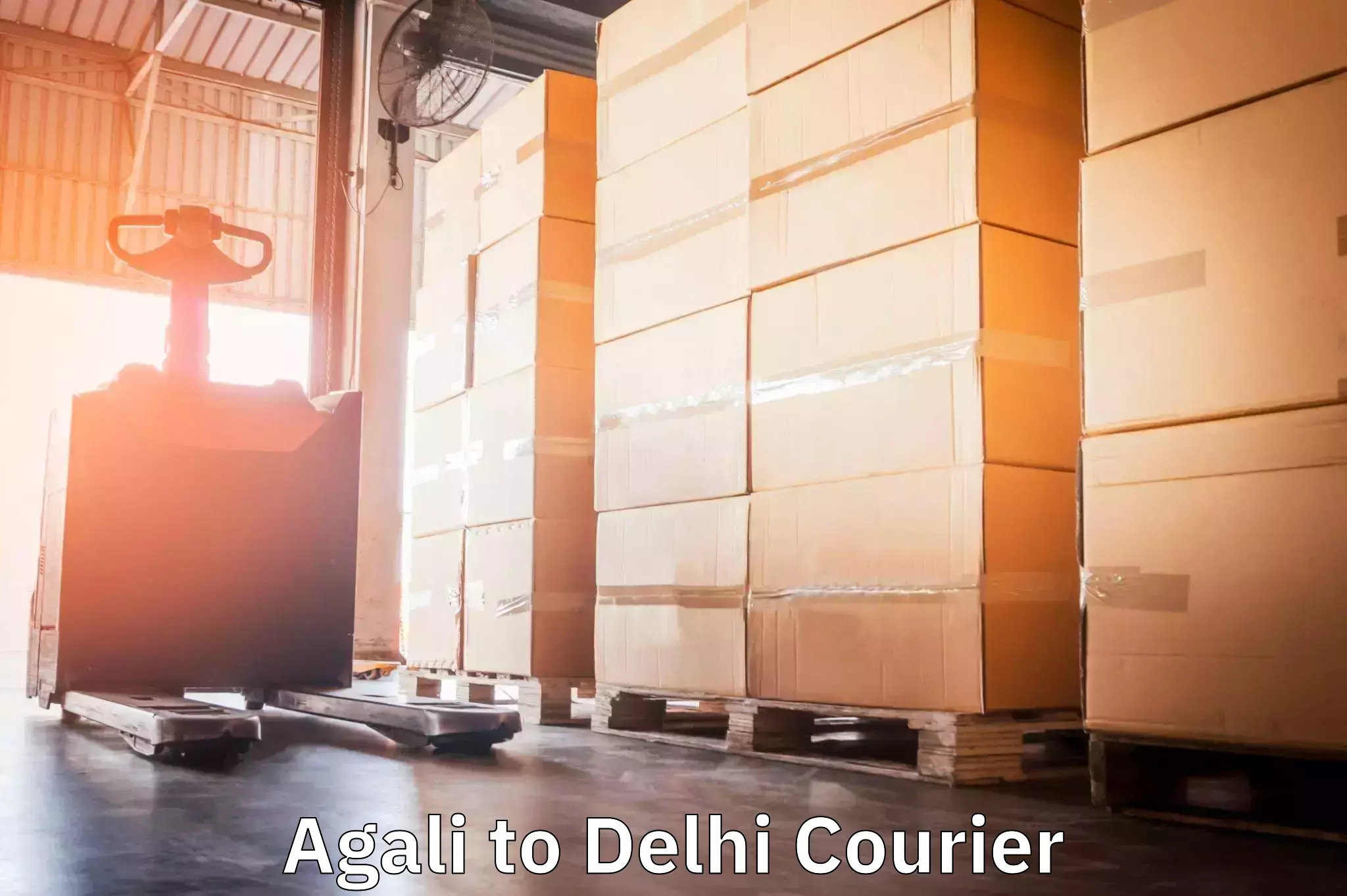 Residential courier service Agali to University of Delhi