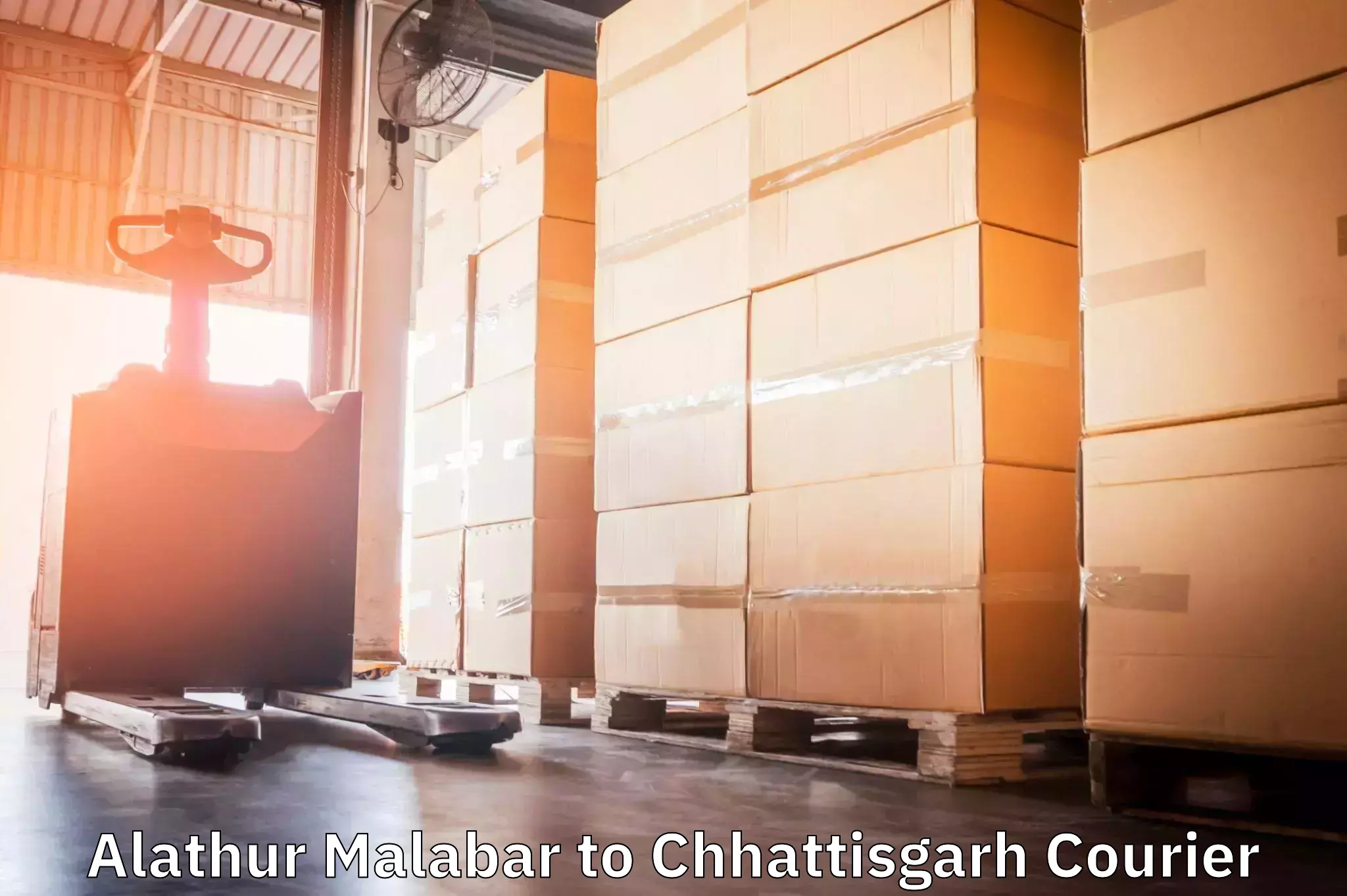 Courier service efficiency Alathur Malabar to Bastar