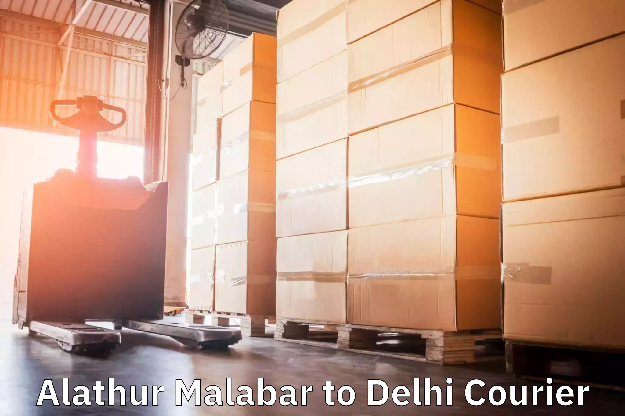 Expedited parcel delivery Alathur Malabar to East Delhi