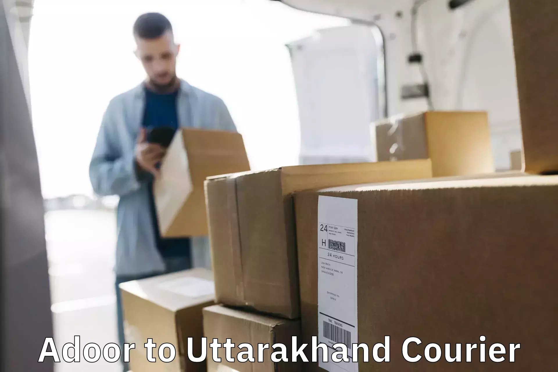 User-friendly courier app Adoor to Nainital