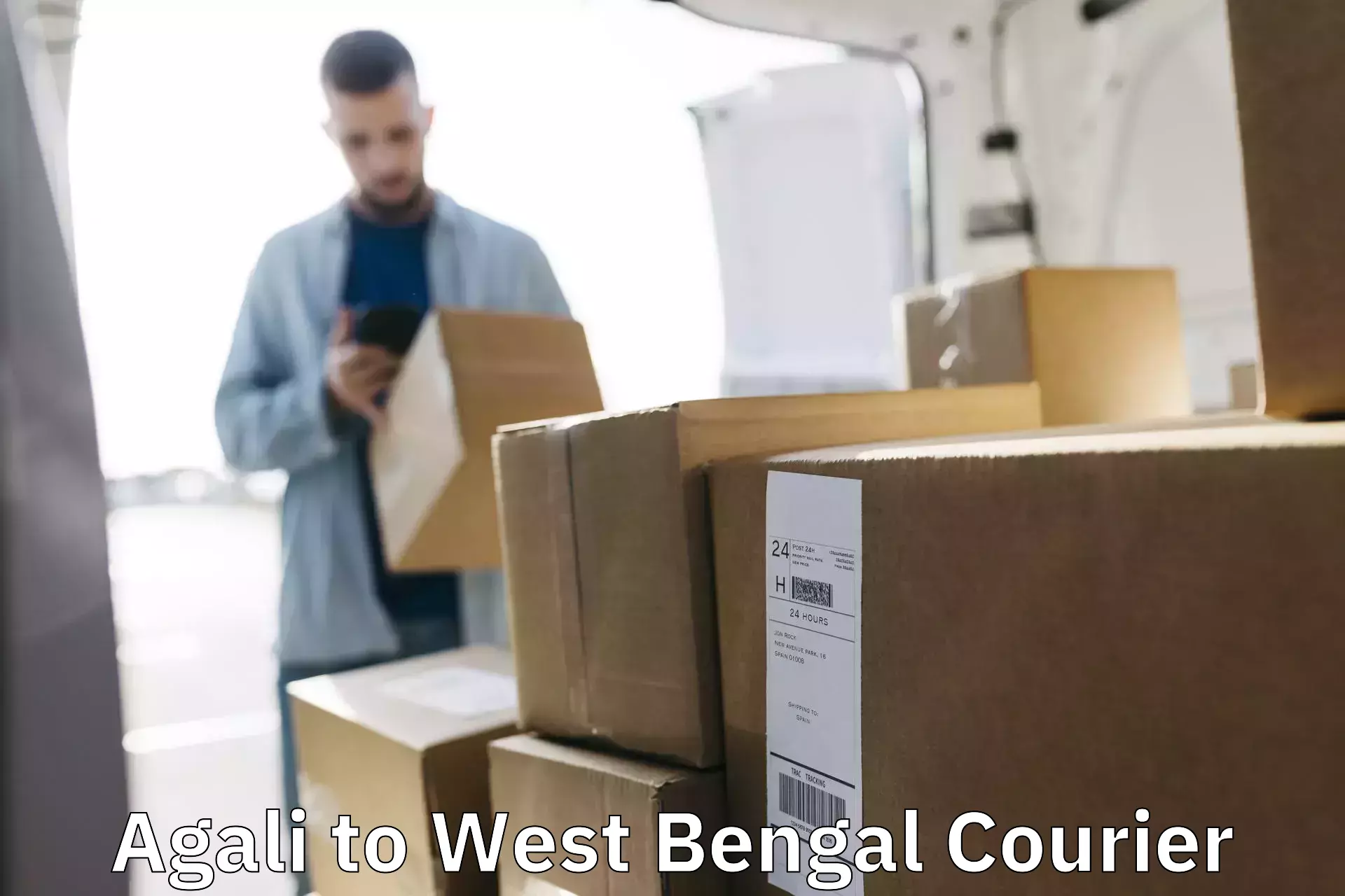 Global parcel delivery Agali to Raiganj