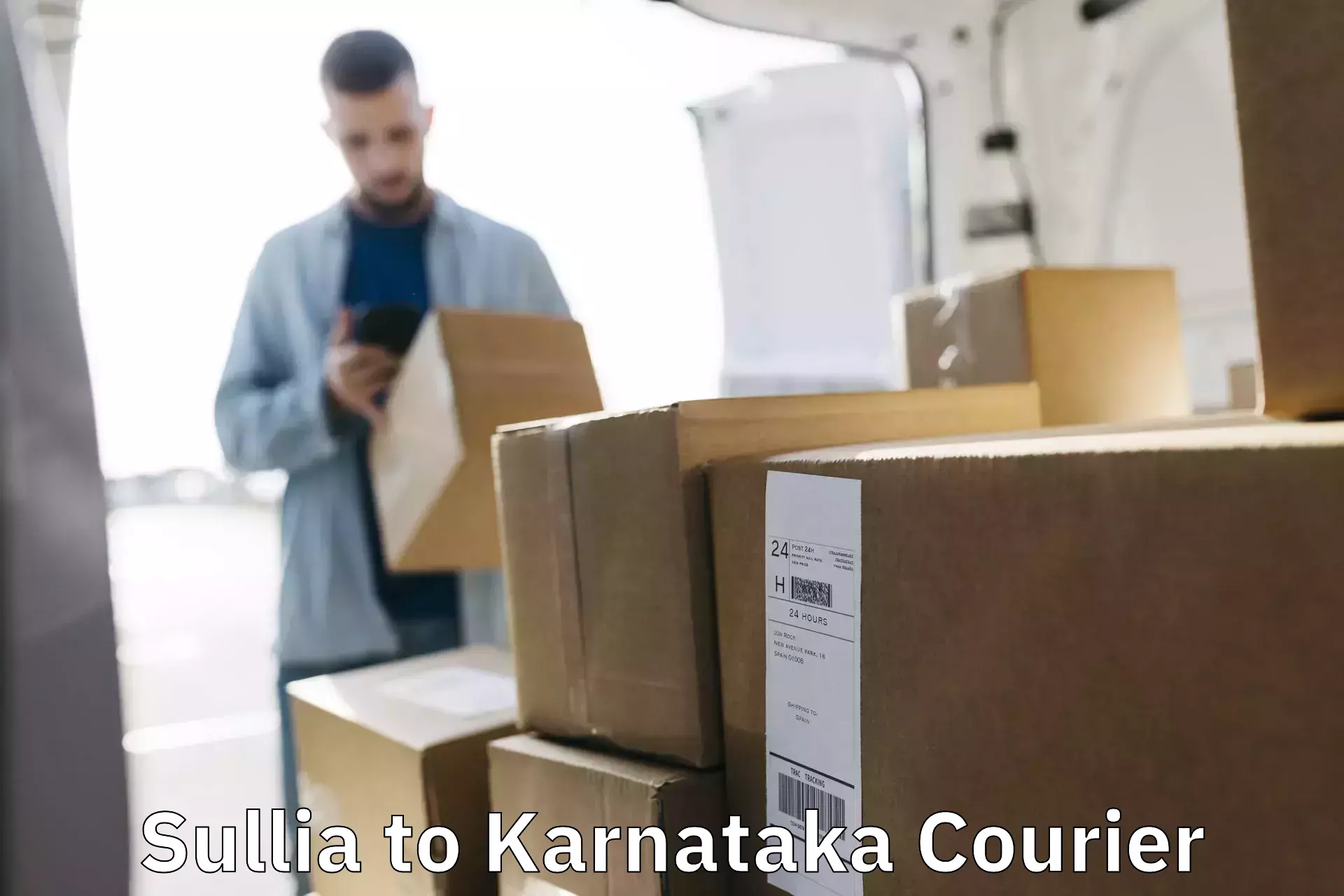 Online courier booking Sullia to Bangalore