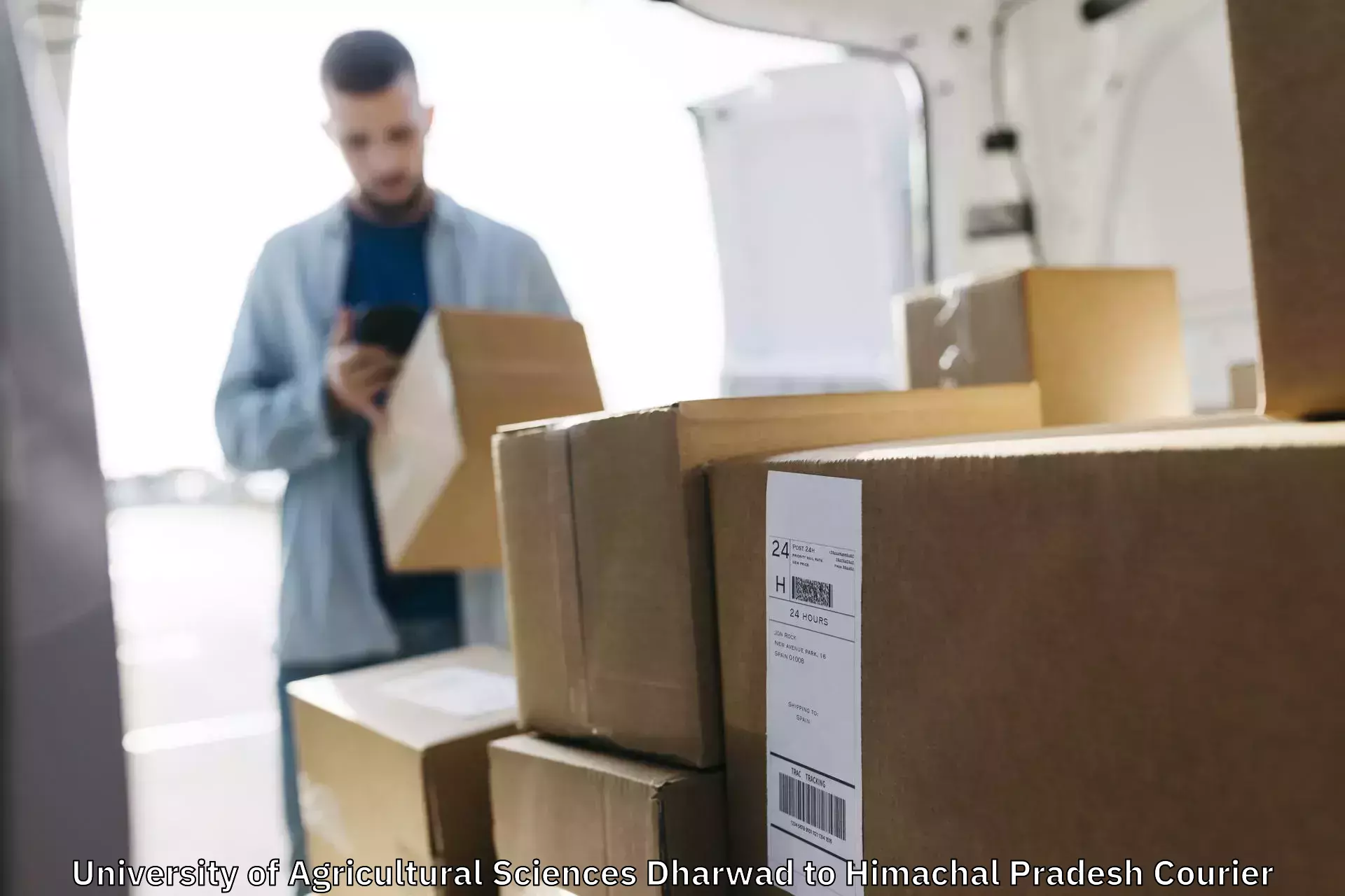 Holiday shipping services in University of Agricultural Sciences Dharwad to YS Parmar University of Horticulture and Forestry Solan