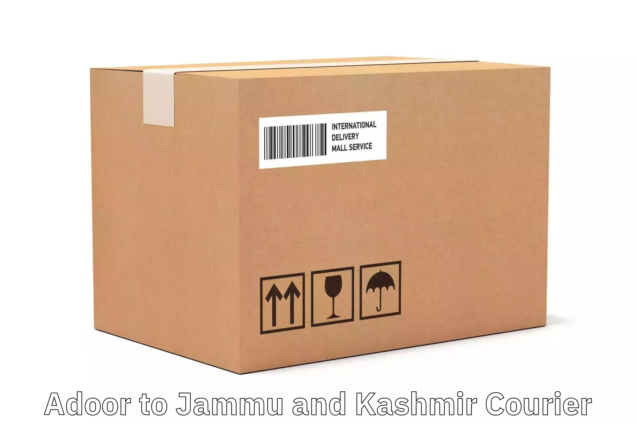 Cash on delivery service Adoor to Srinagar Kashmir