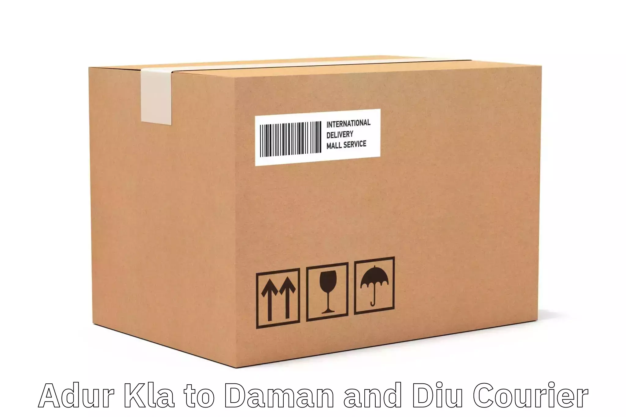 Global parcel delivery Adur Kla to Daman