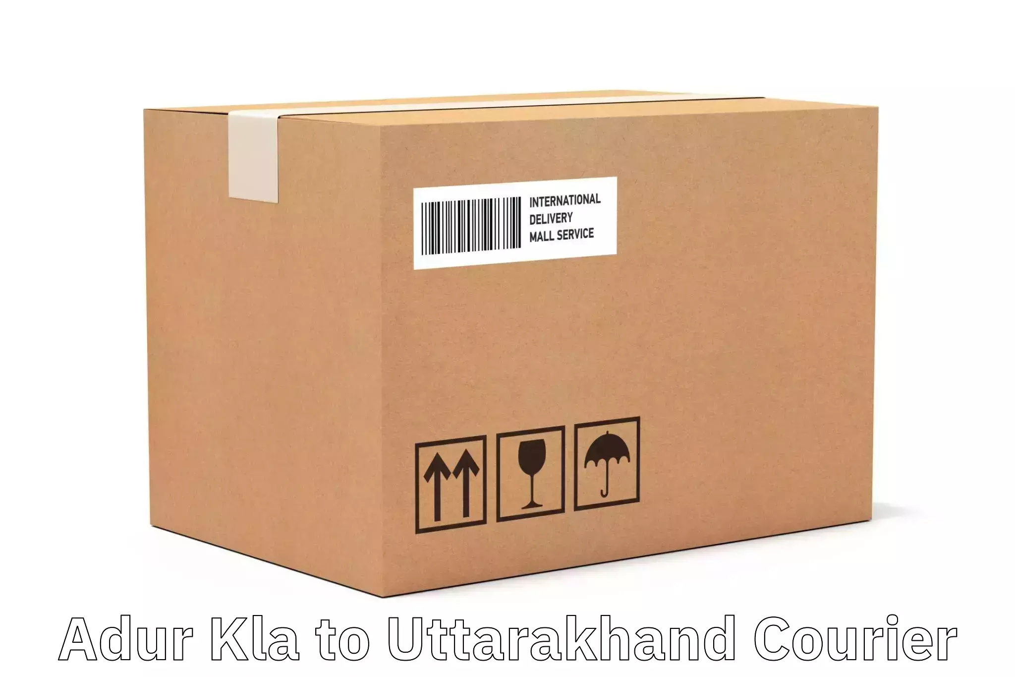 Efficient parcel tracking Adur Kla to Dehradun