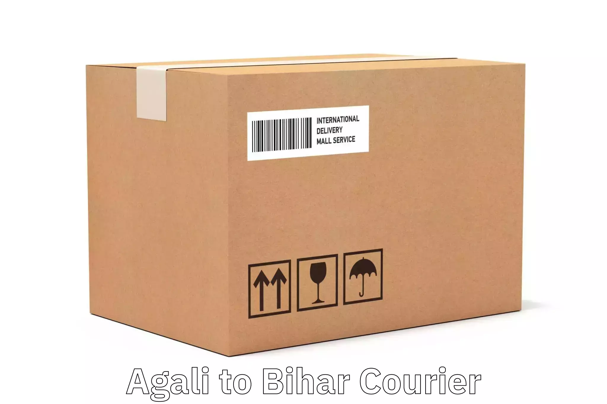 Courier service efficiency Agali to Dinara