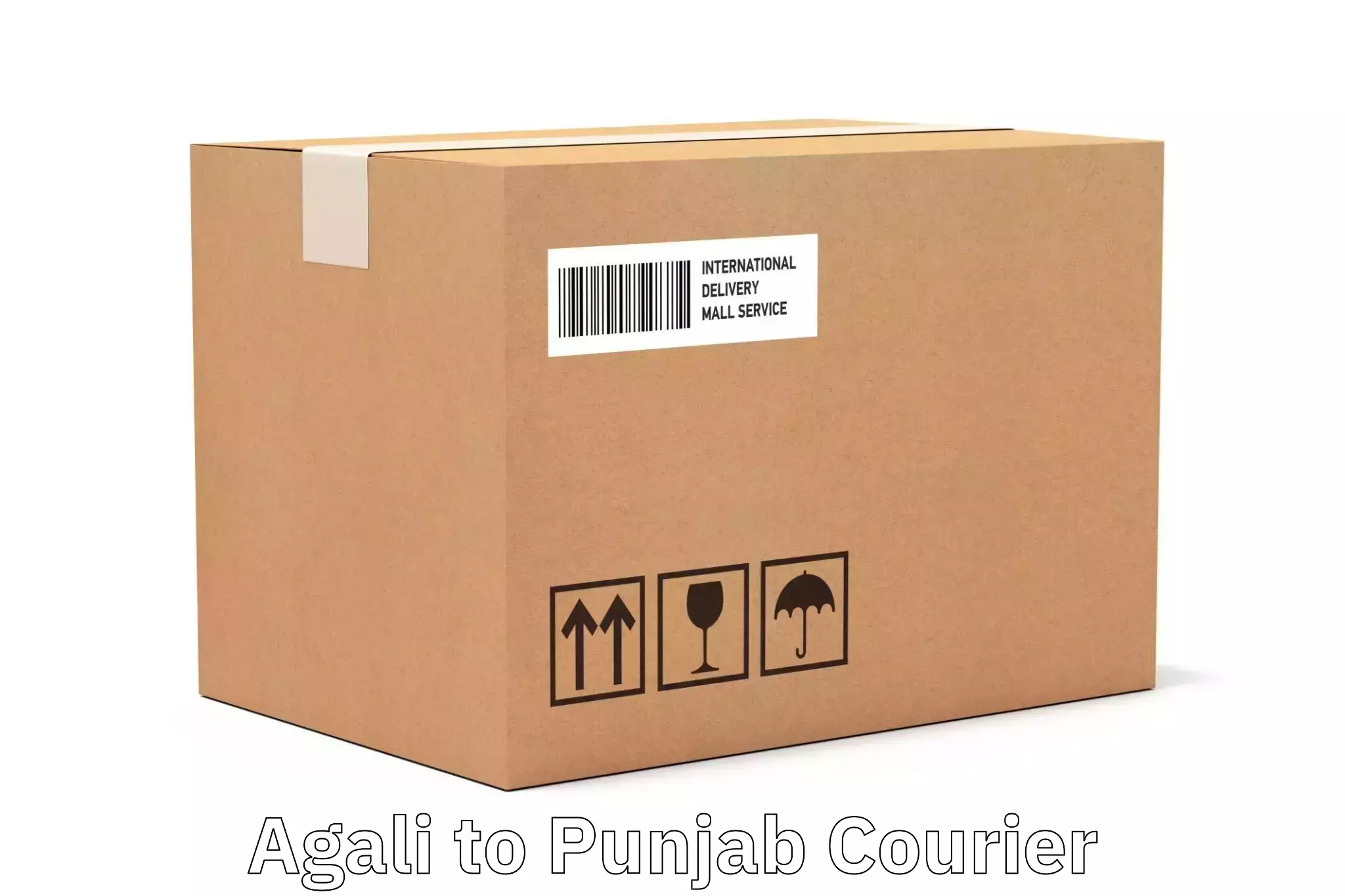High-speed parcel service Agali to Mansa
