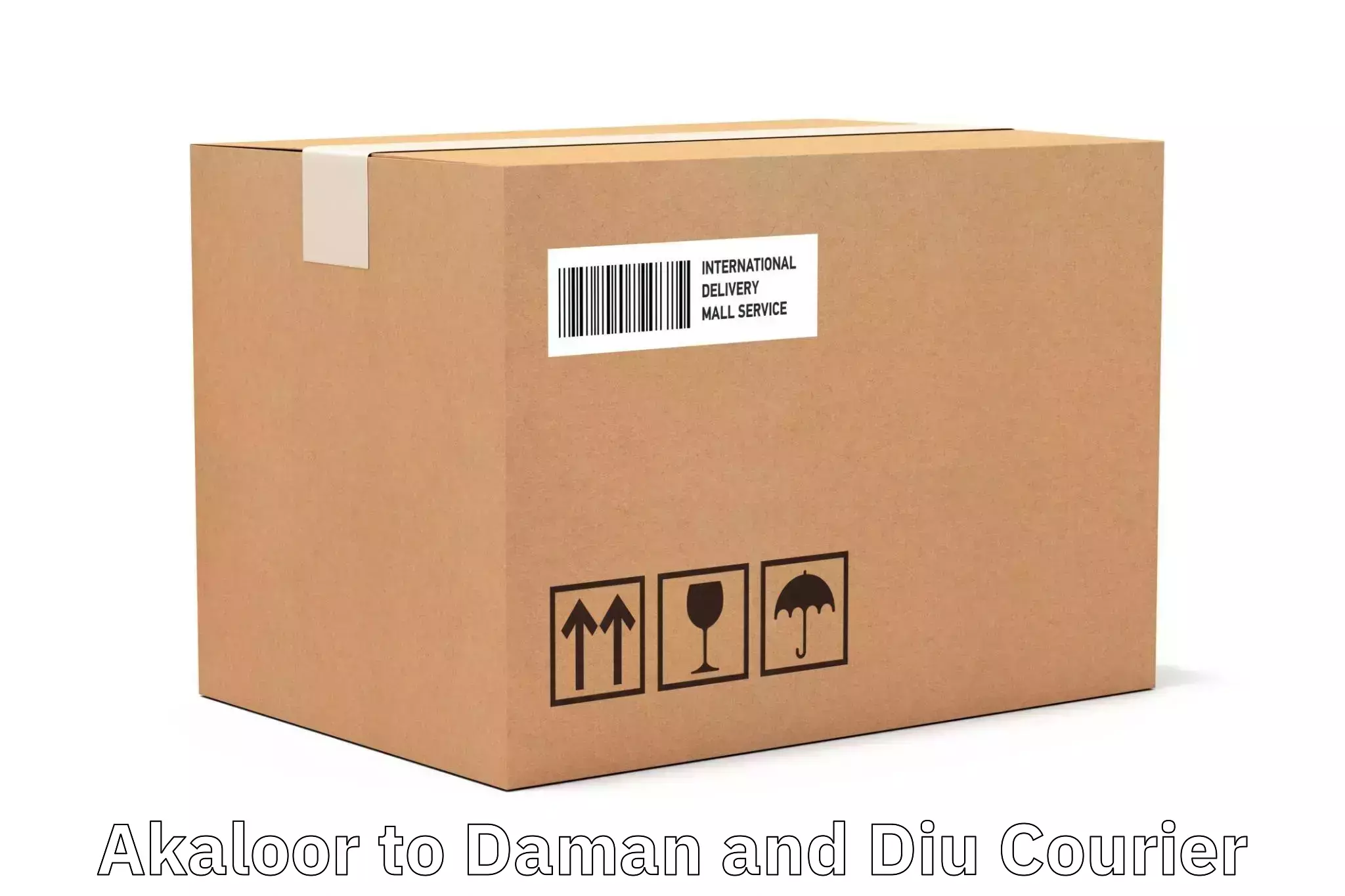 Bulk order courier in Akaloor to Daman and Diu