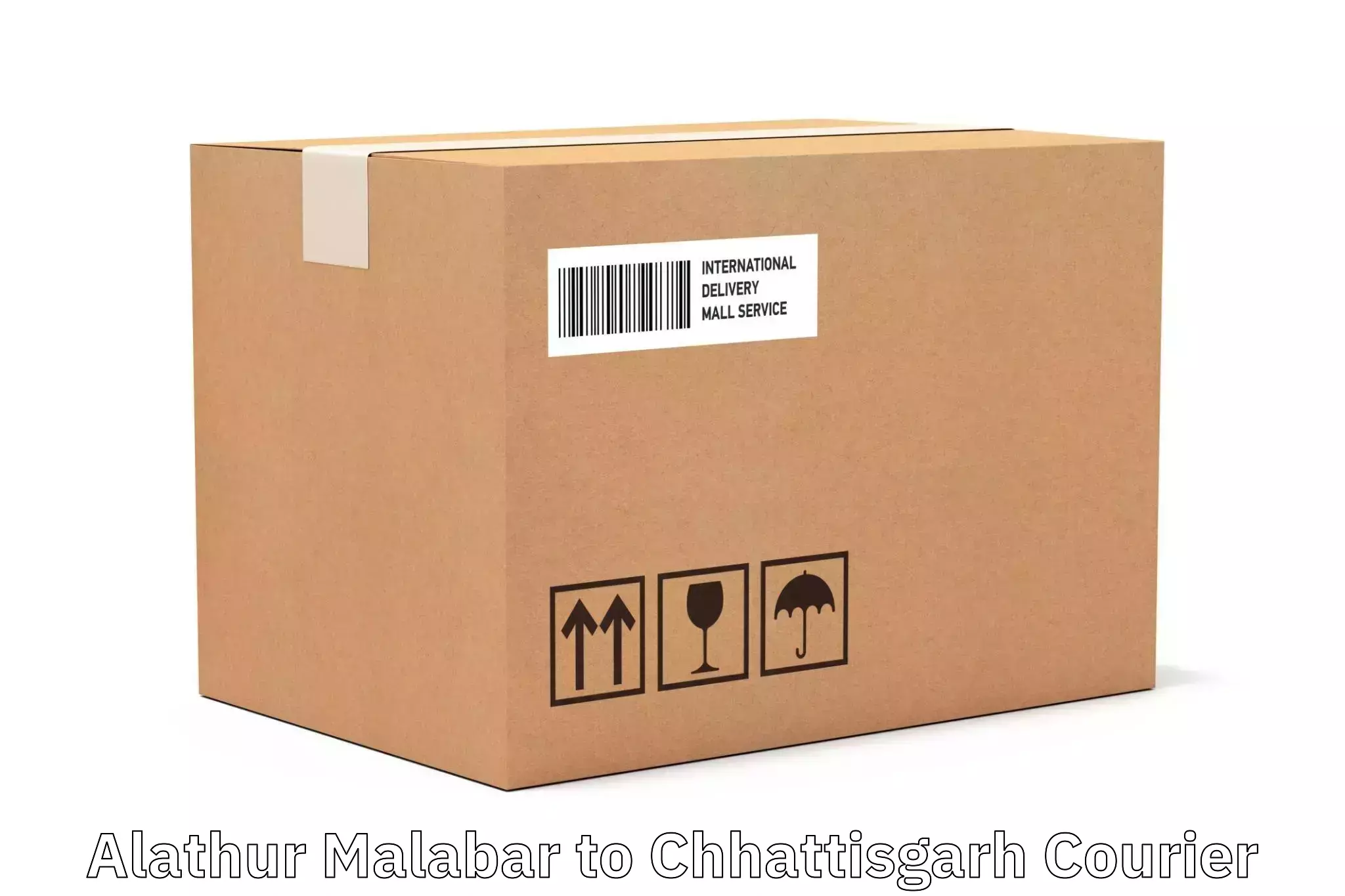 High-priority parcel service Alathur Malabar to Bijapur Chhattisgarh