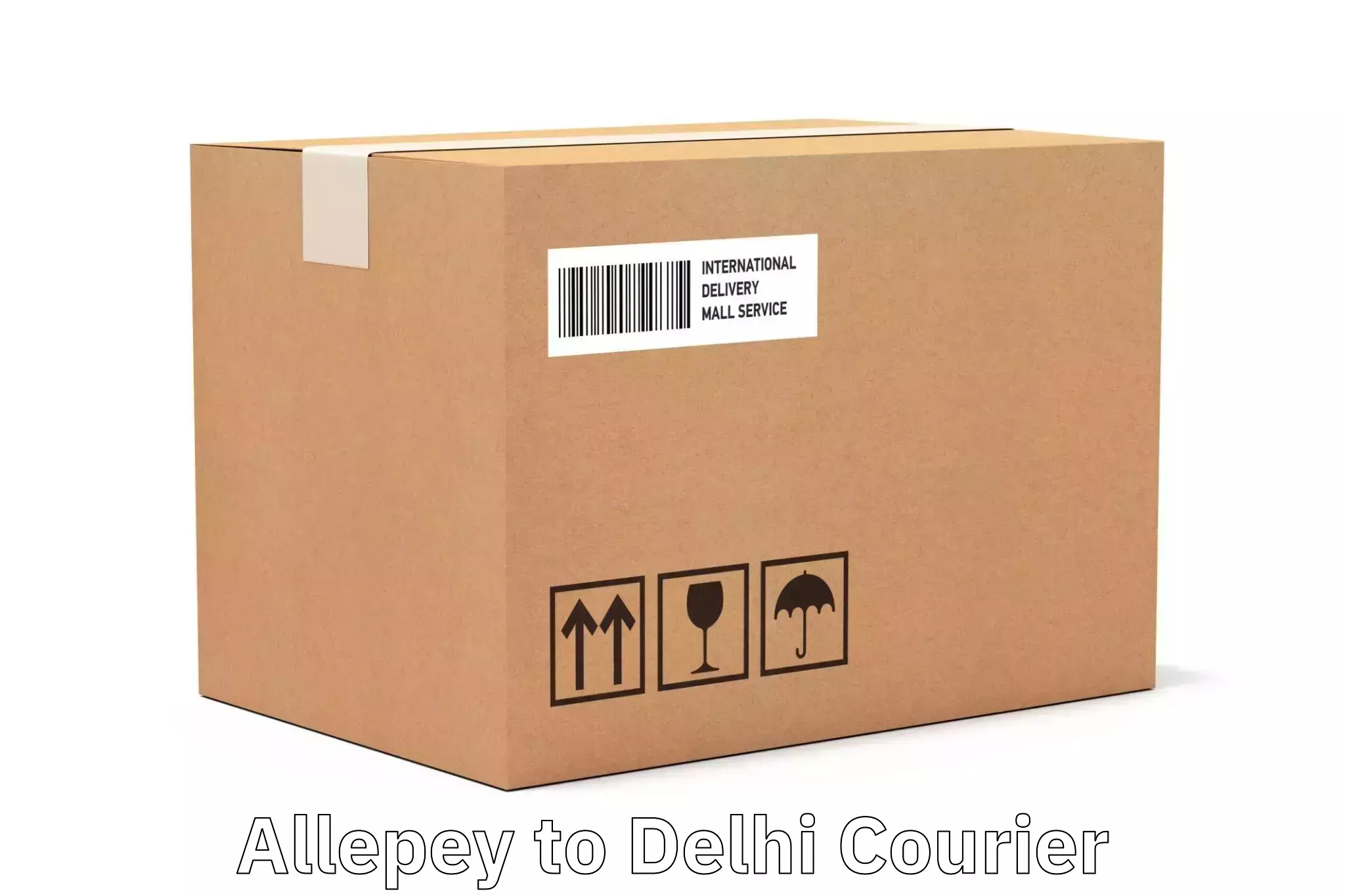 Affordable parcel service Allepey to Ramesh Nagar