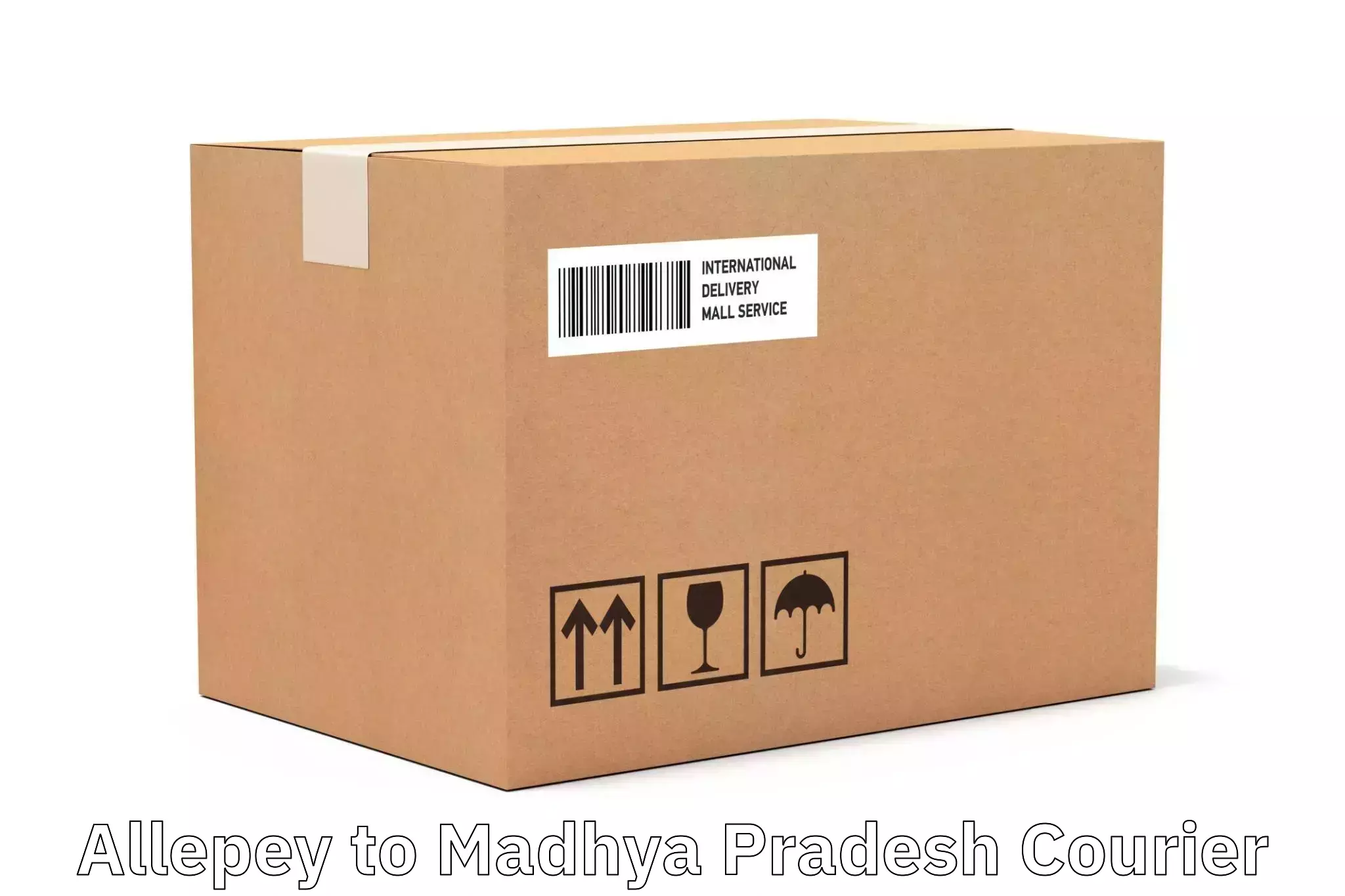 Efficient parcel service Allepey to Dewas