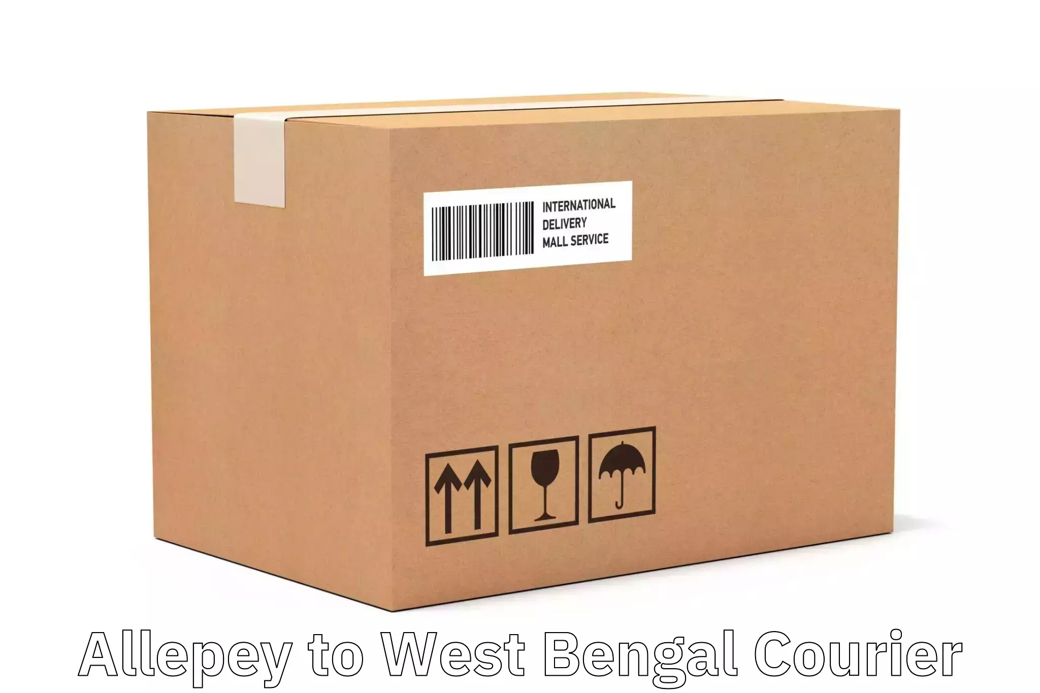 Parcel service for businesses Allepey to Kharagpur