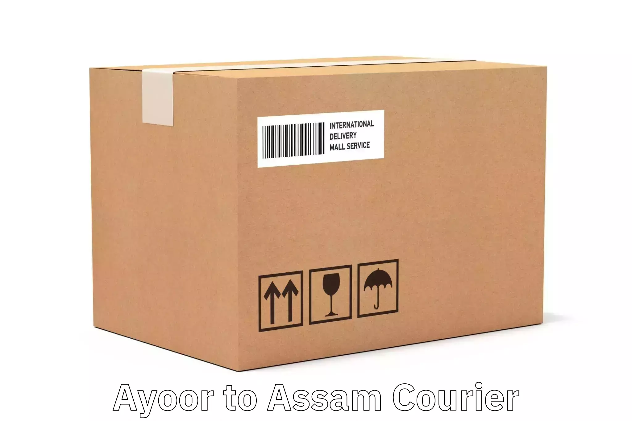 Efficient parcel service Ayoor to Assam