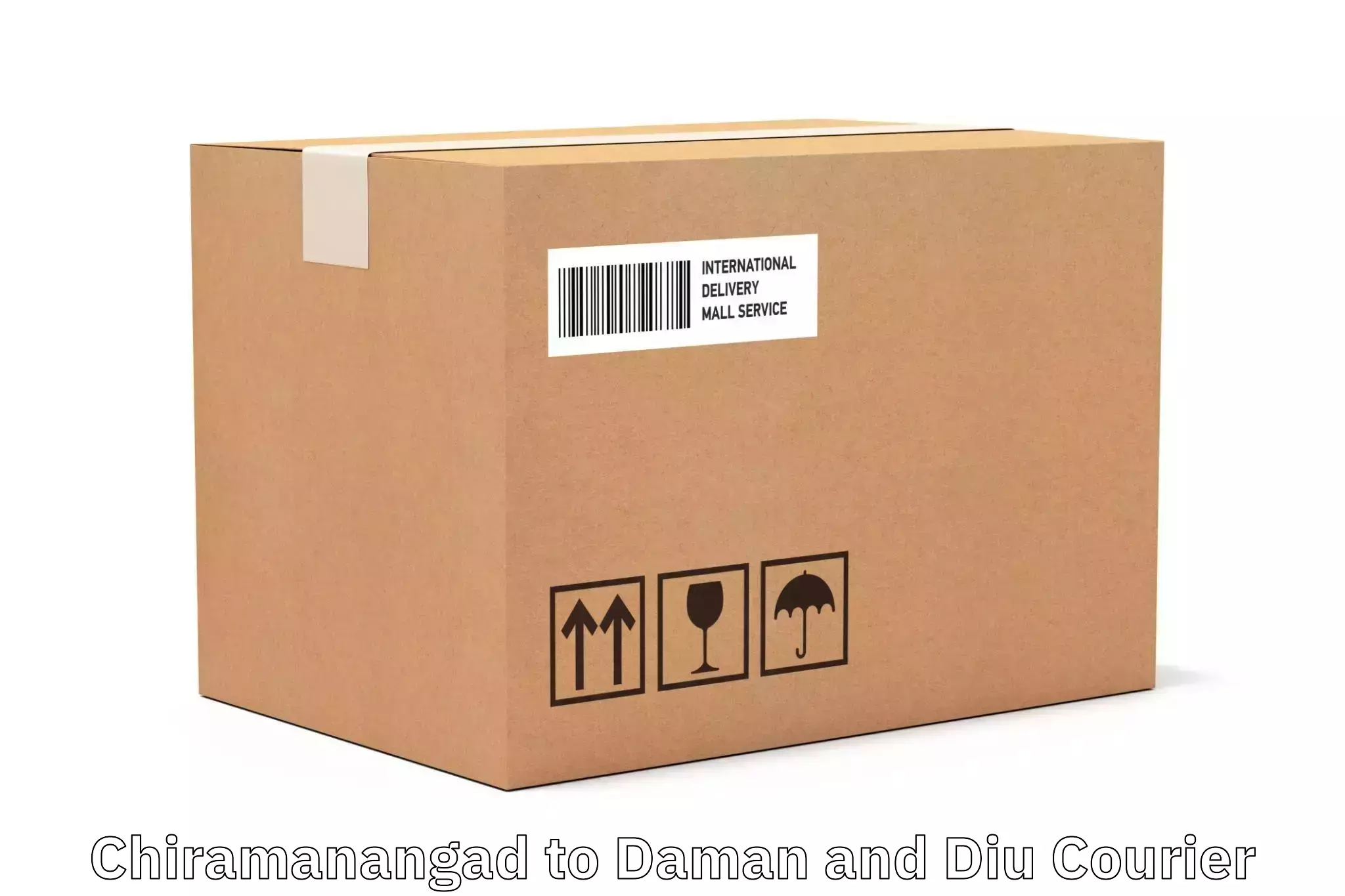 Package forwarding Chiramanangad to Diu