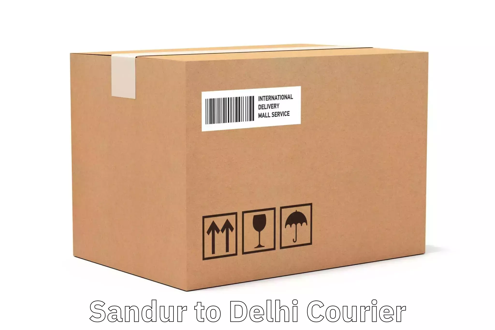Express mail service Sandur to Delhi