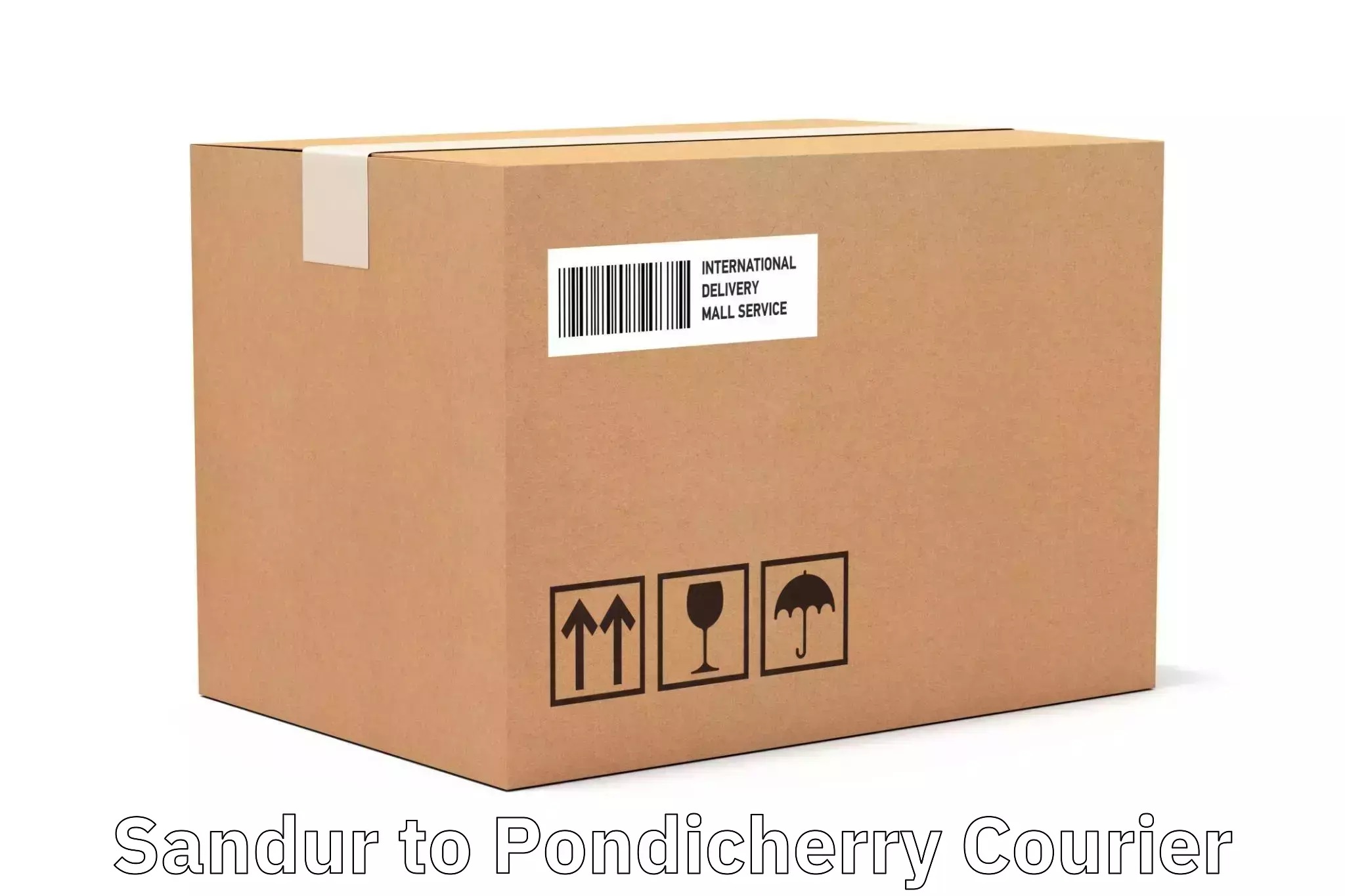 Flexible delivery scheduling Sandur to Pondicherry