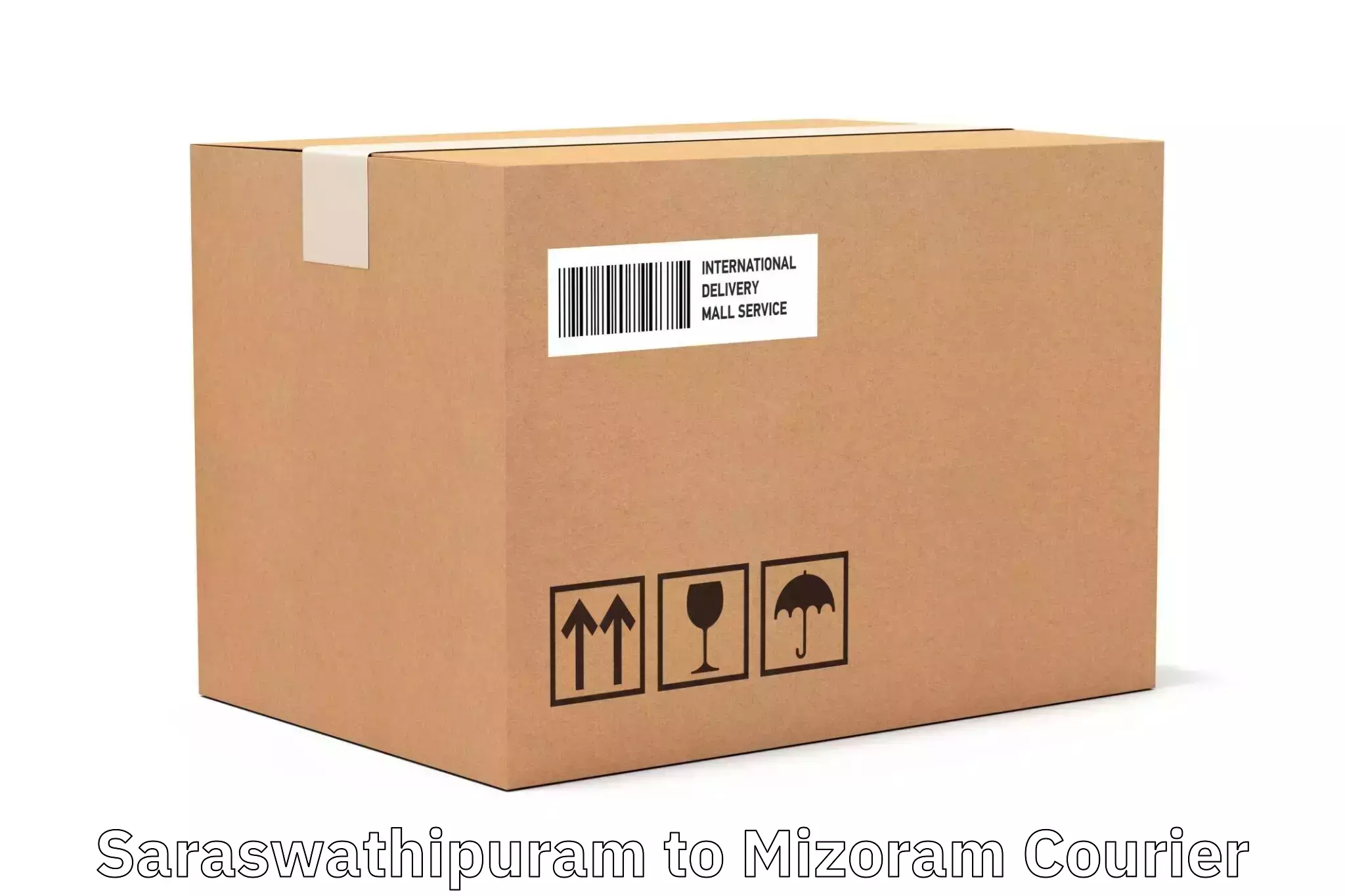 High-capacity parcel service Saraswathipuram to Mizoram