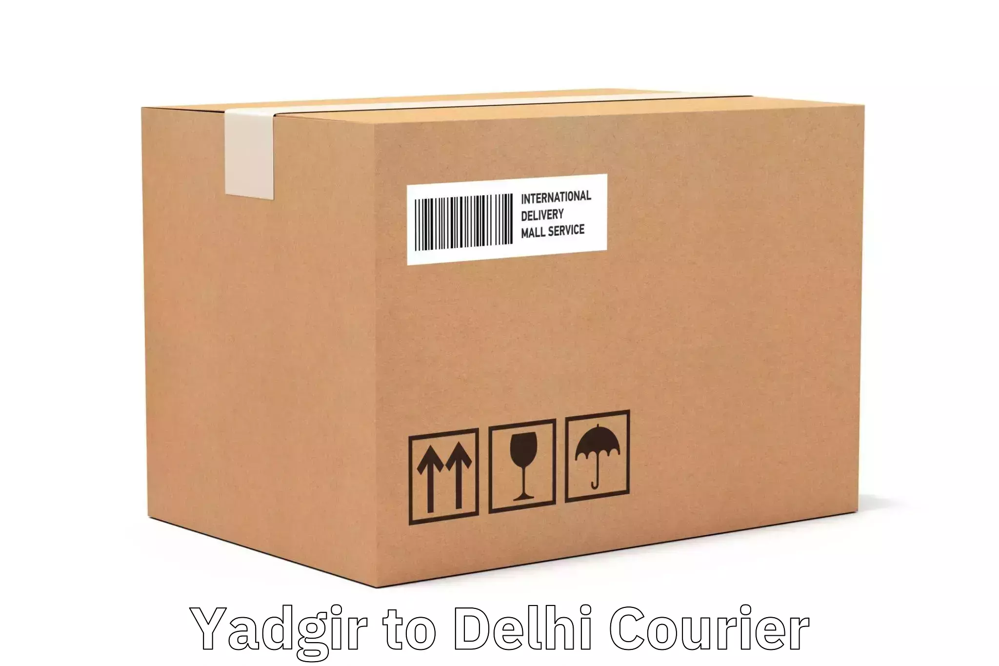 International courier rates Yadgir to University of Delhi
