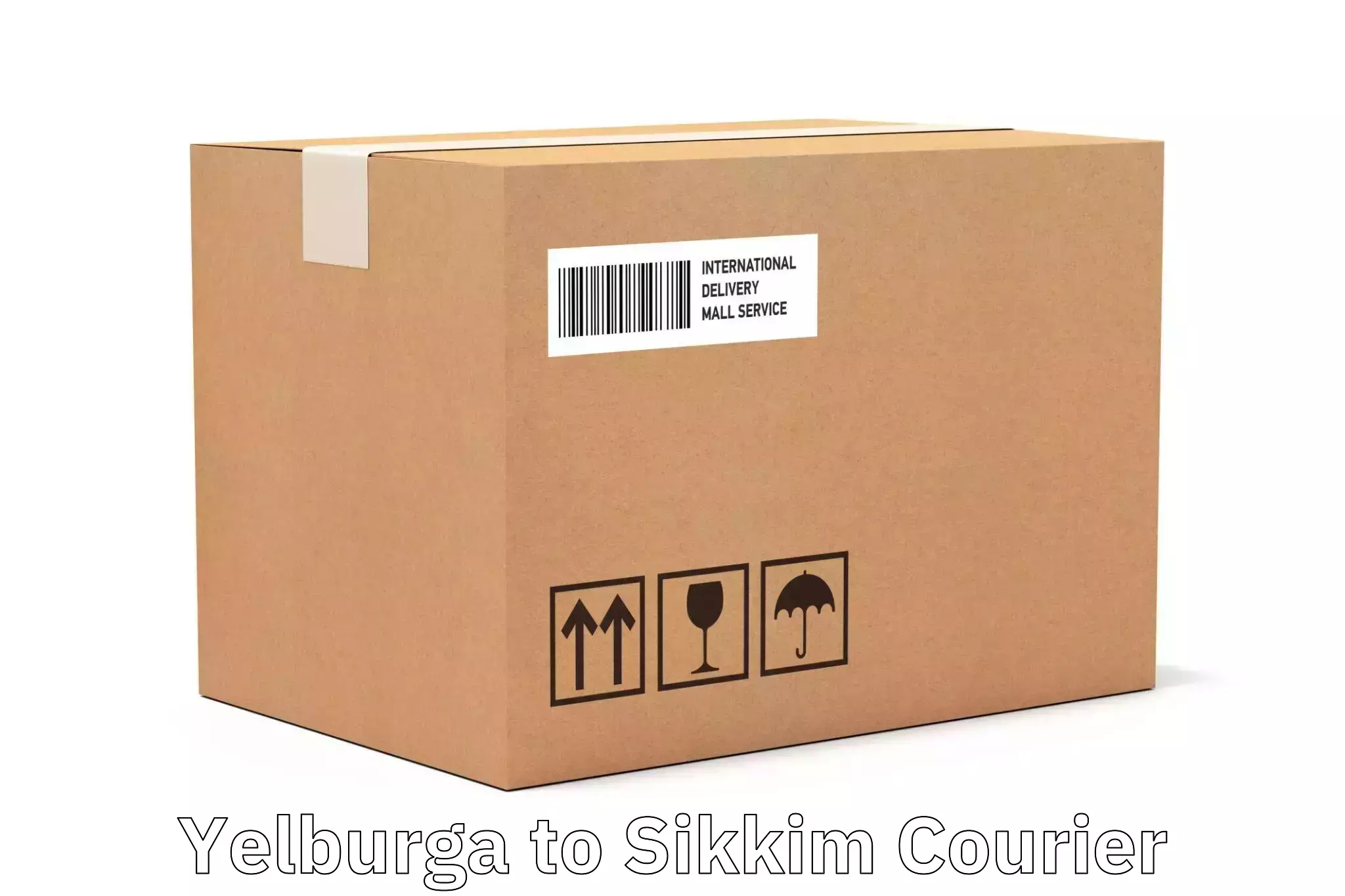 Custom courier packages Yelburga to North Sikkim