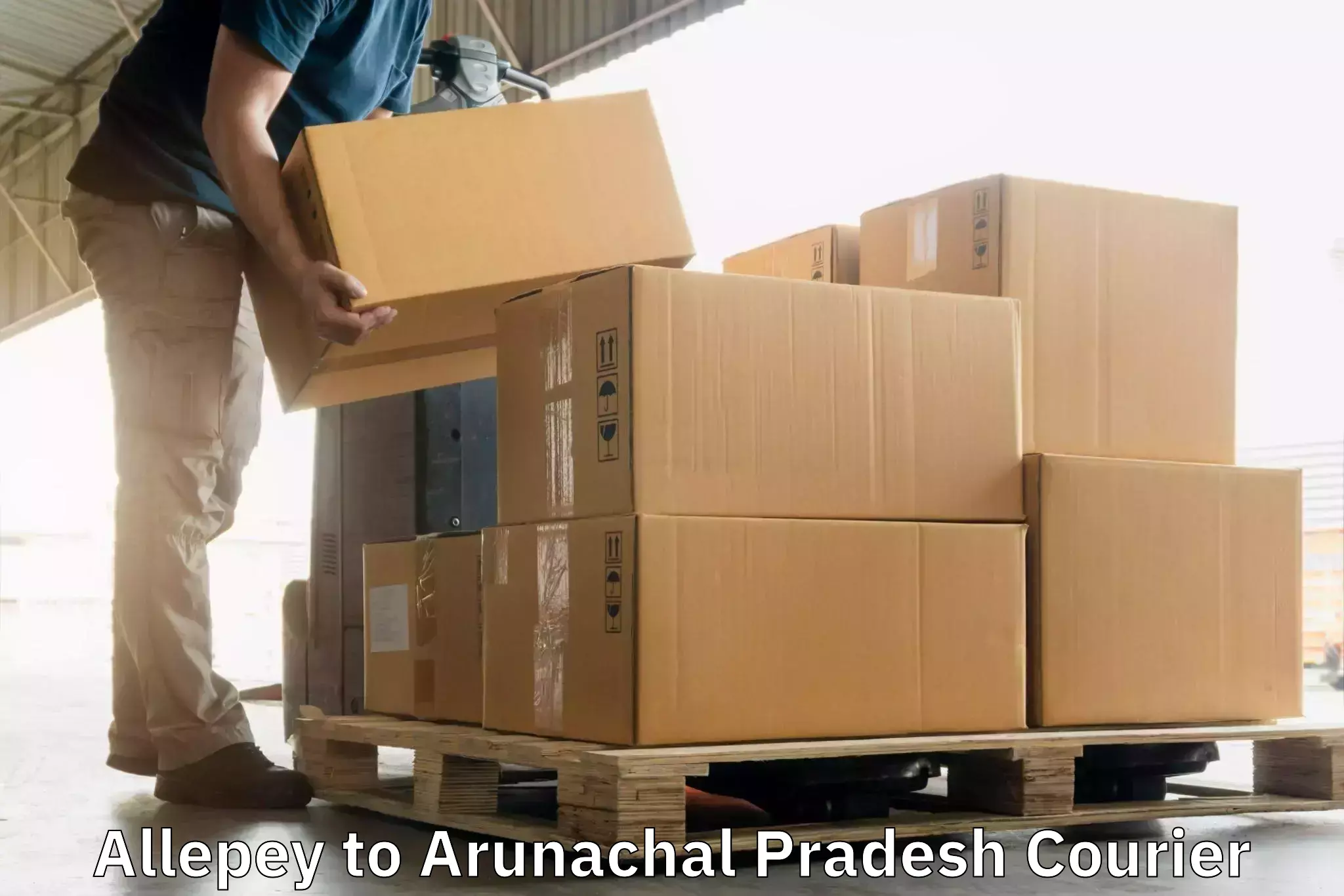 Lightweight courier Allepey to Arunachal Pradesh