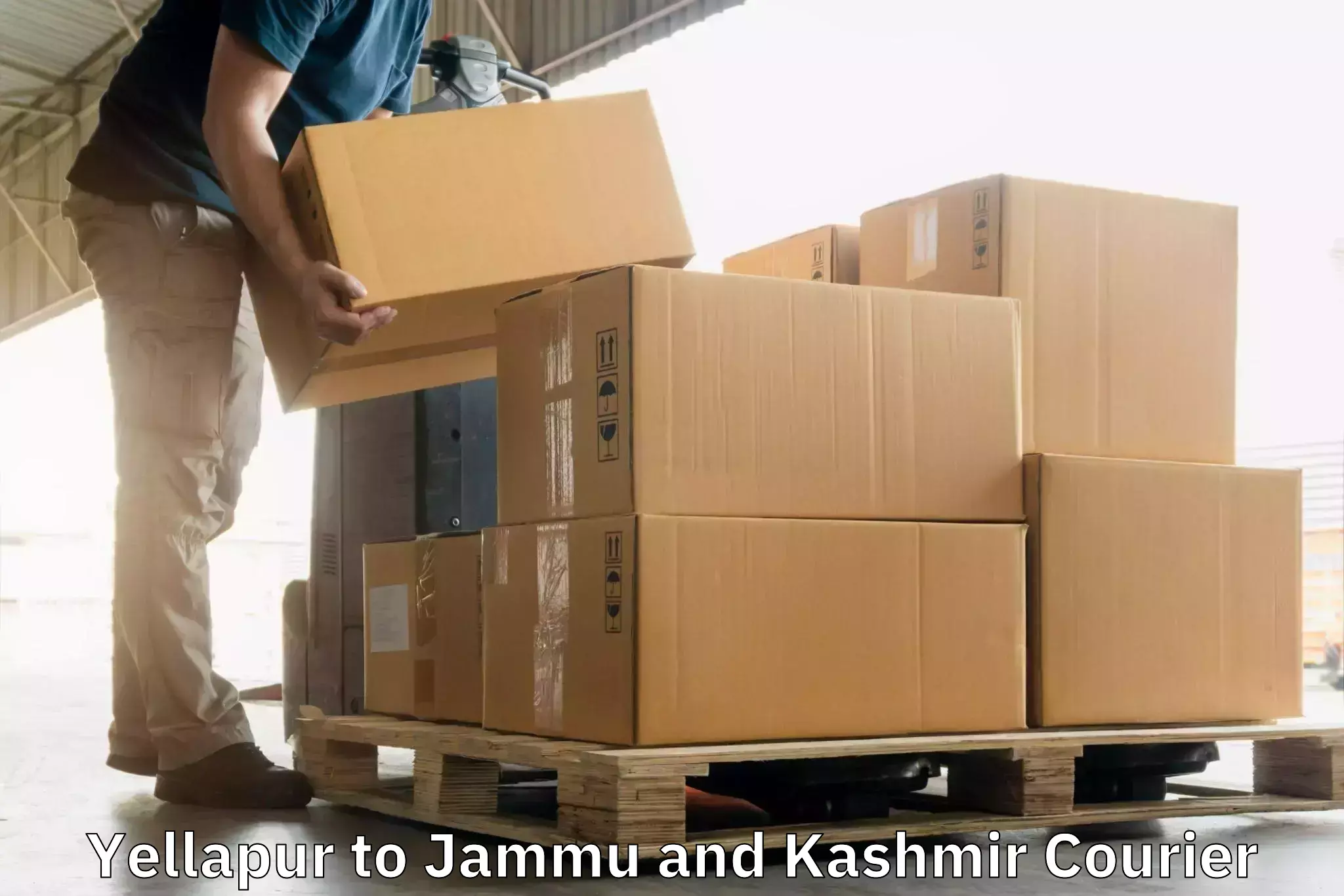 24-hour courier service Yellapur to Pulwama