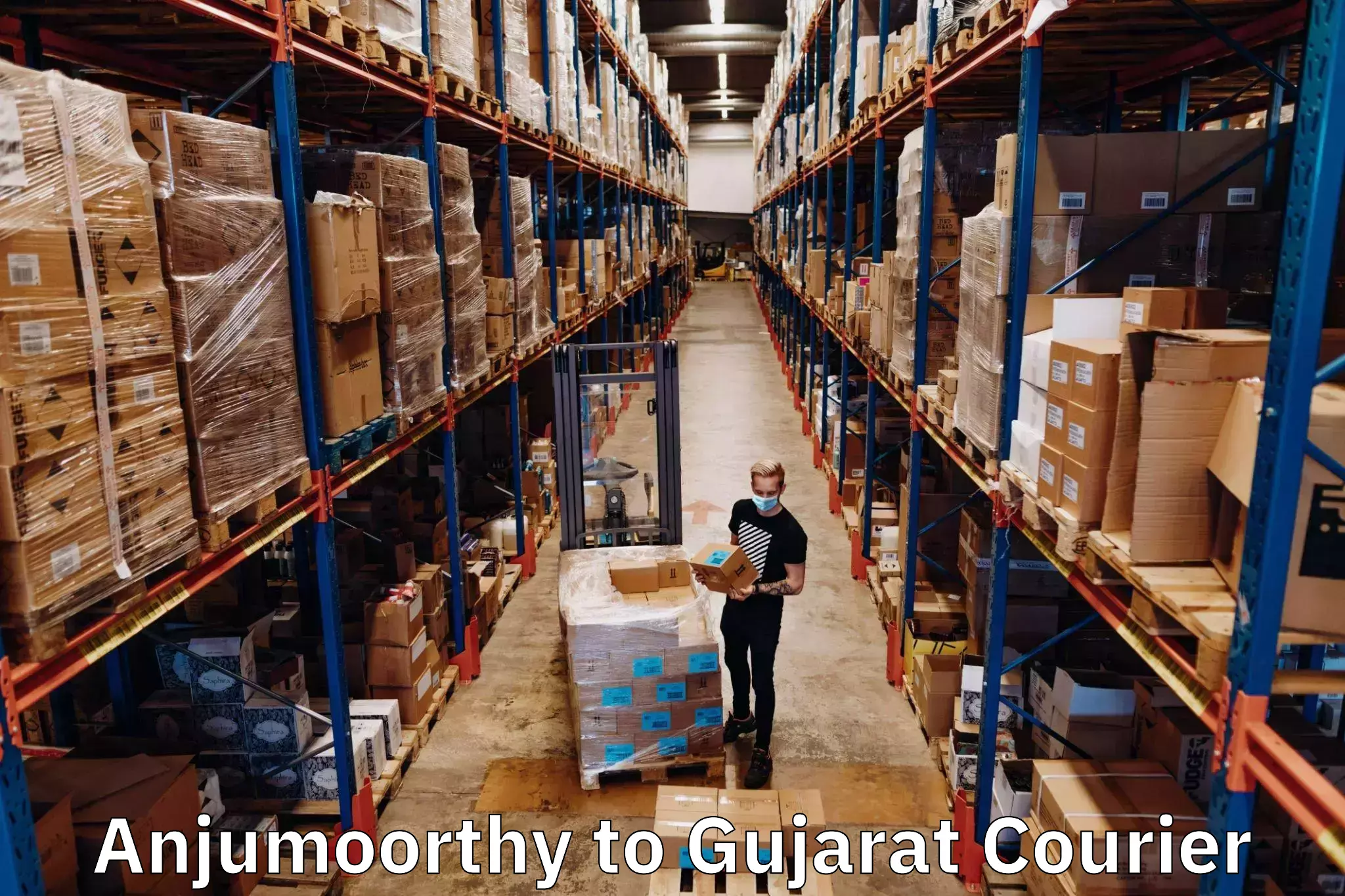 Reliable courier services Anjumoorthy to Kandla Port