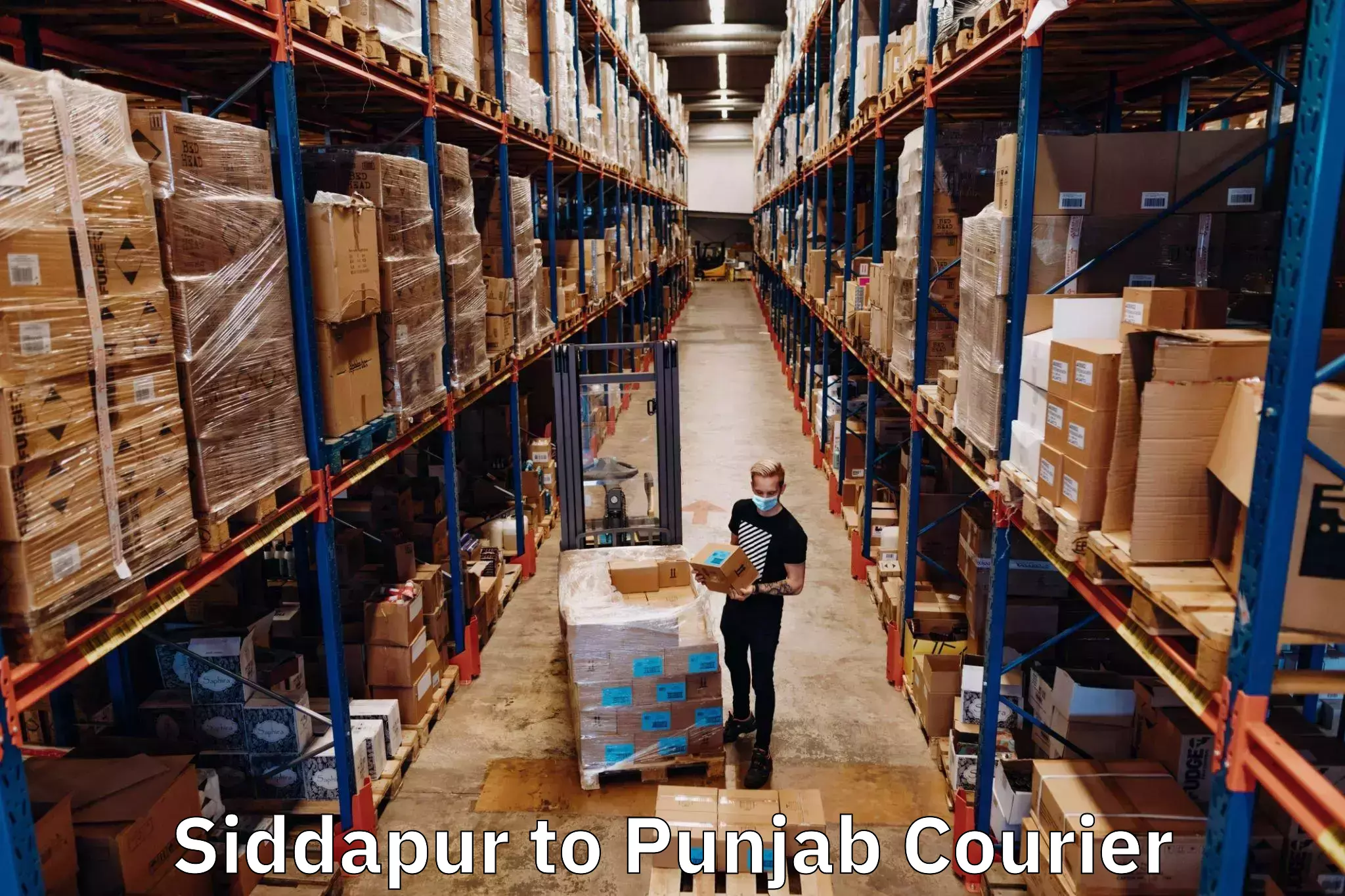 Doorstep delivery service Siddapur to Punjab
