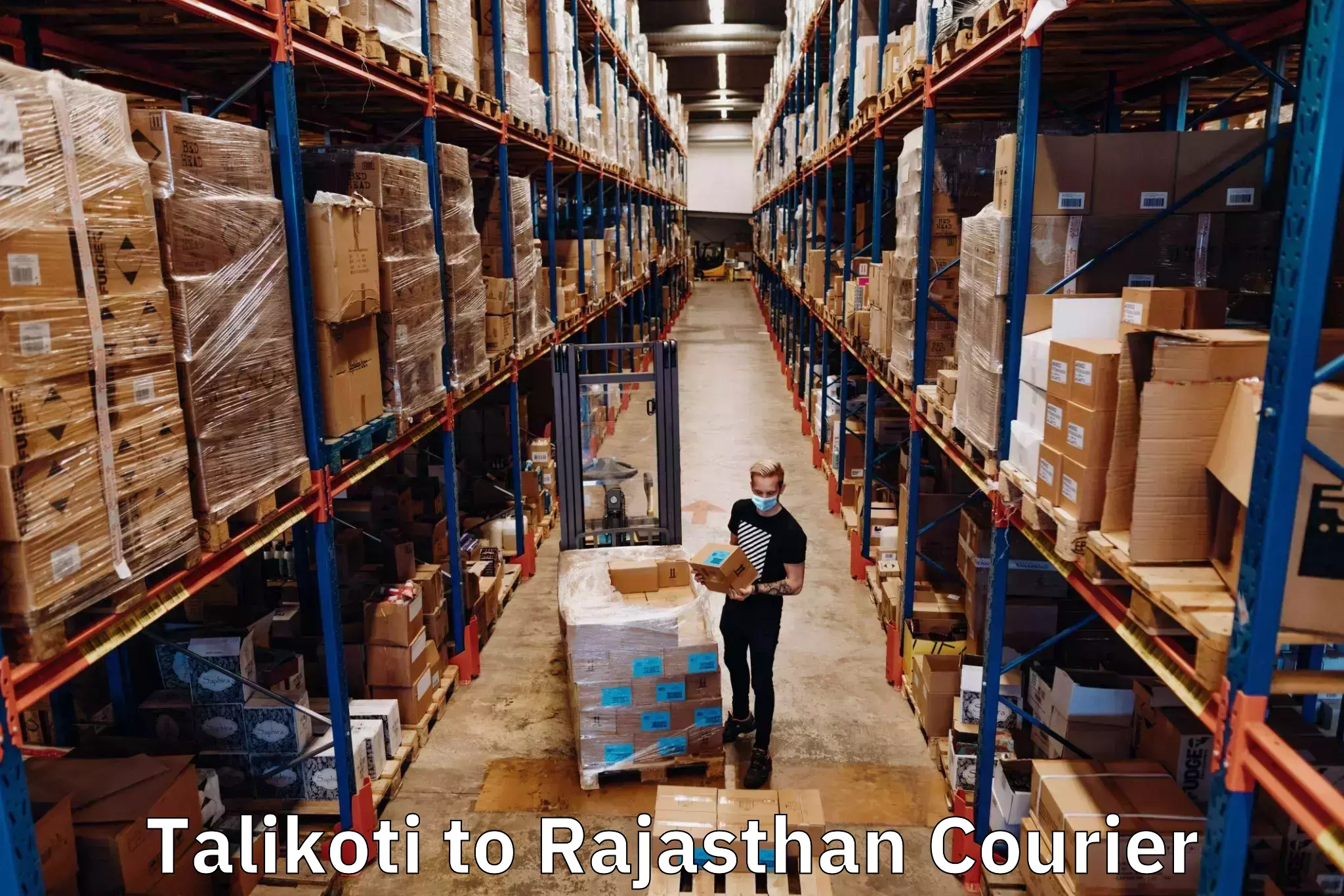 Automated shipping processes Talikoti to Chaksu