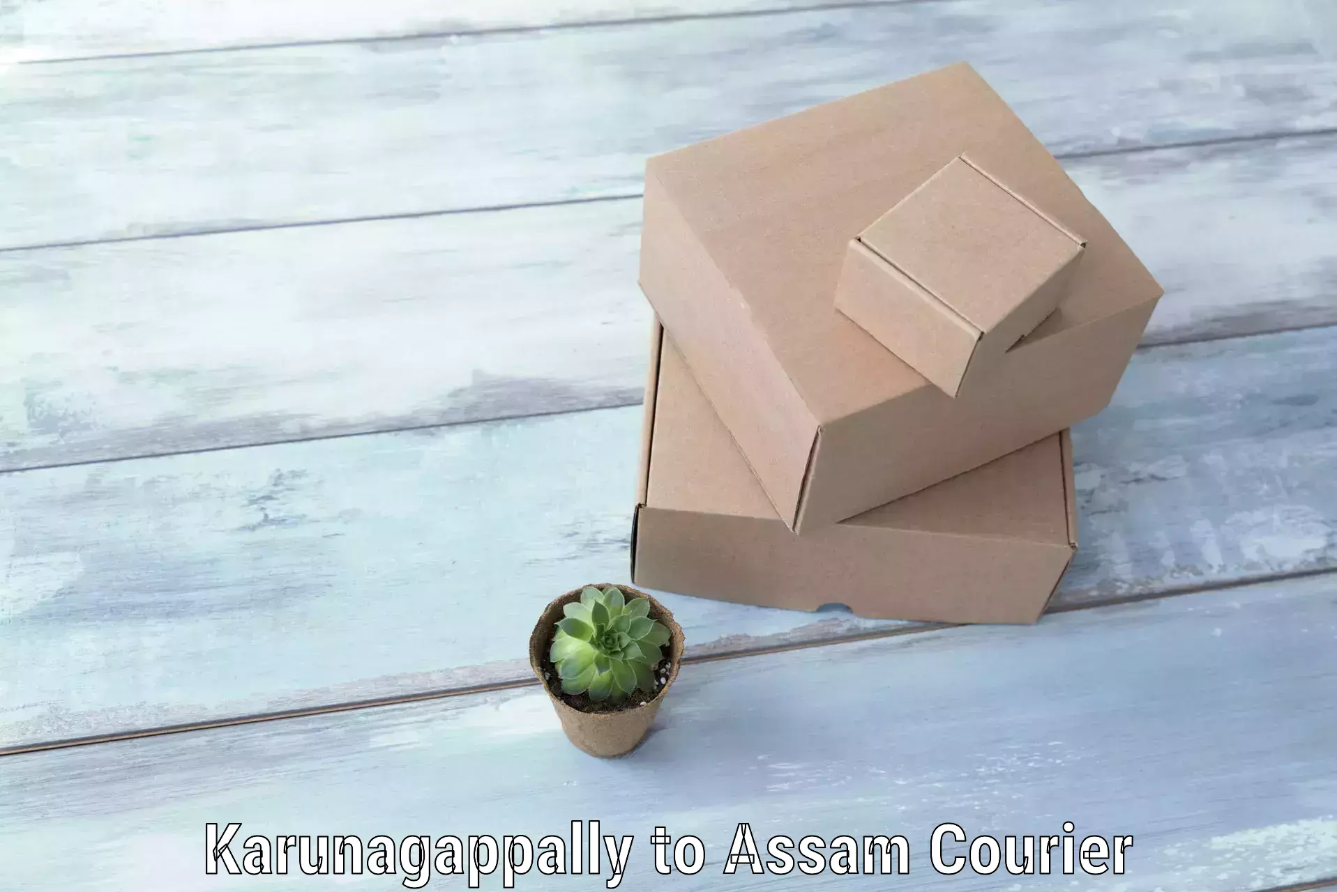 Baggage courier FAQs Karunagappally to Majuli