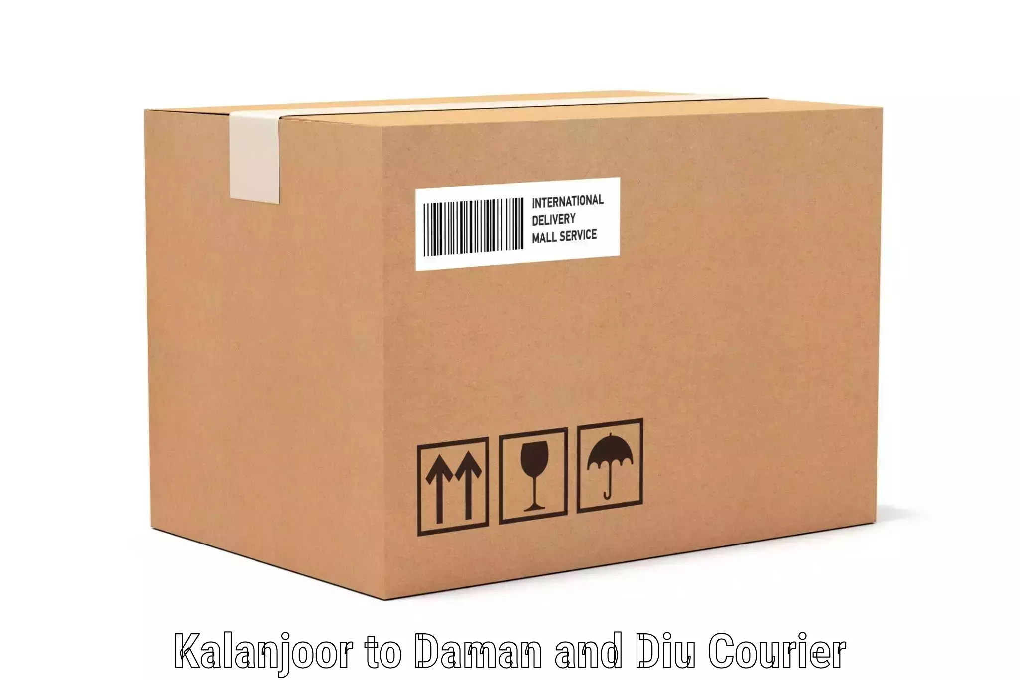 Reliable luggage courier Kalanjoor to Daman