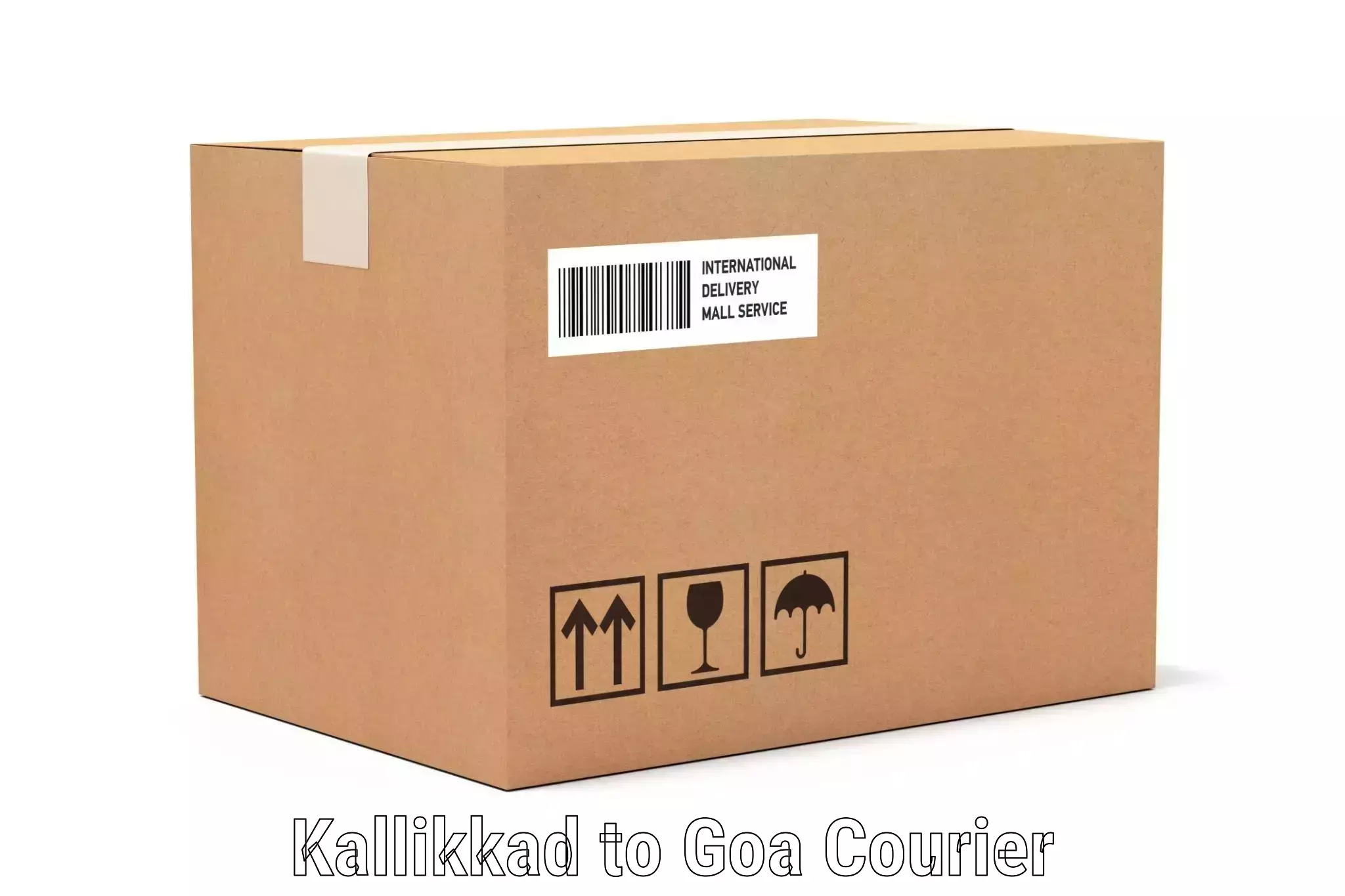 Baggage delivery estimate Kallikkad to IIT Goa