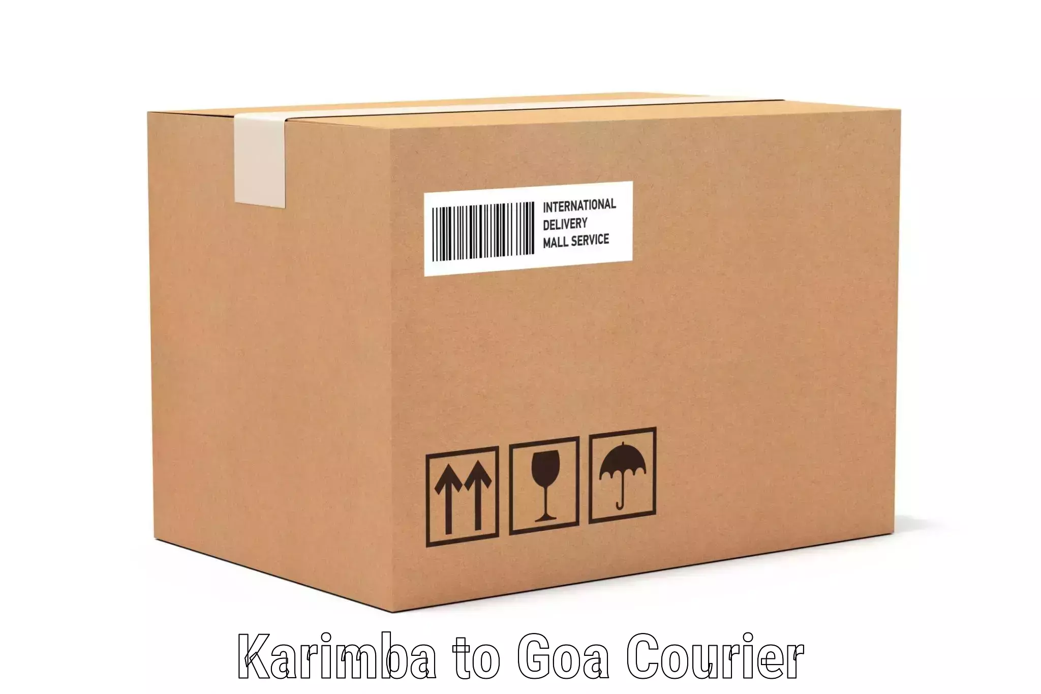 Luggage delivery calculator Karimba to Margao
