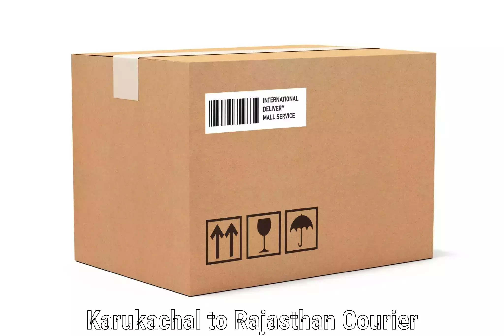 Efficient baggage courier system Karukachal to Rajasthan