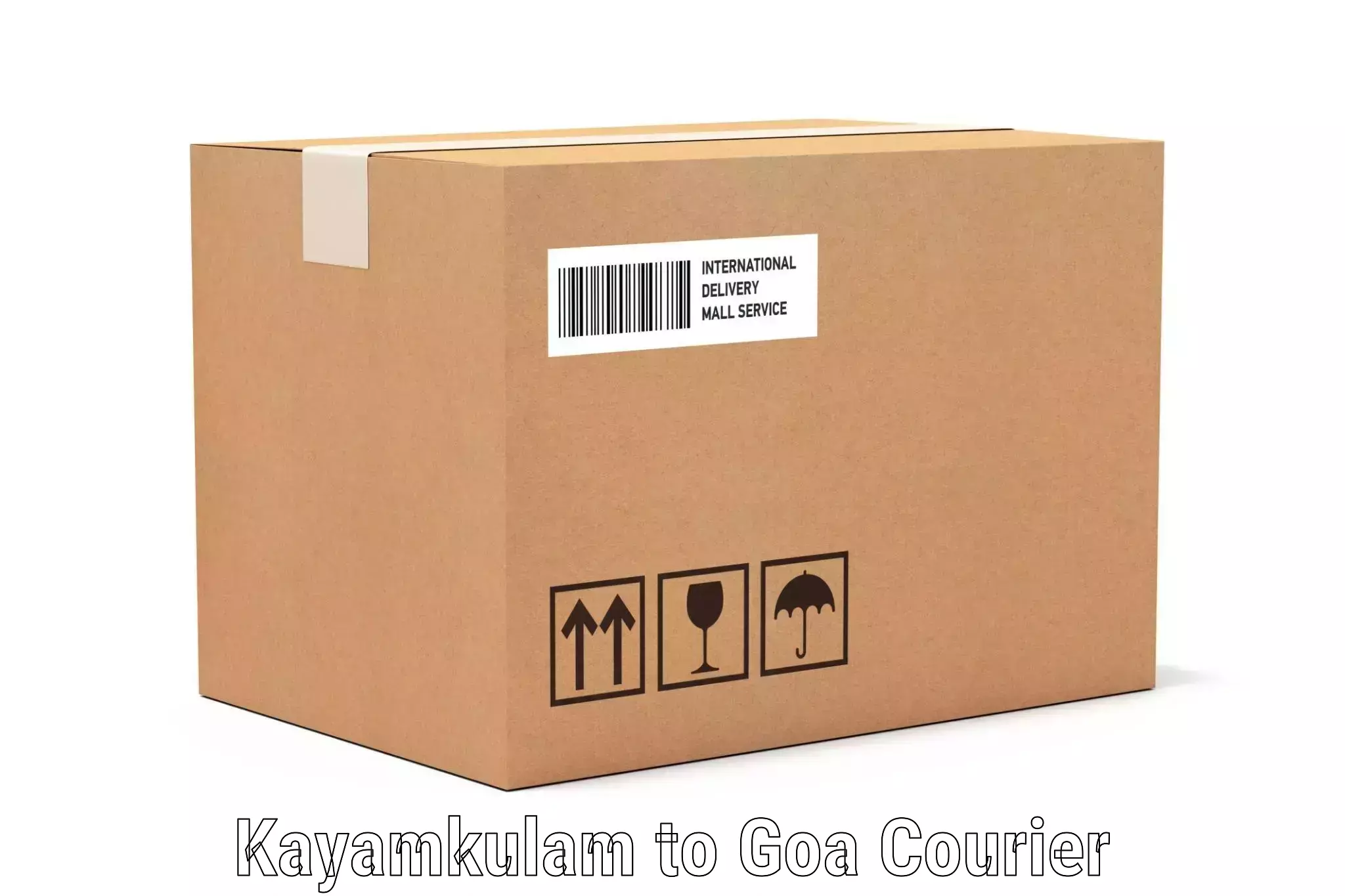 Baggage courier service Kayamkulam to Mormugao Port