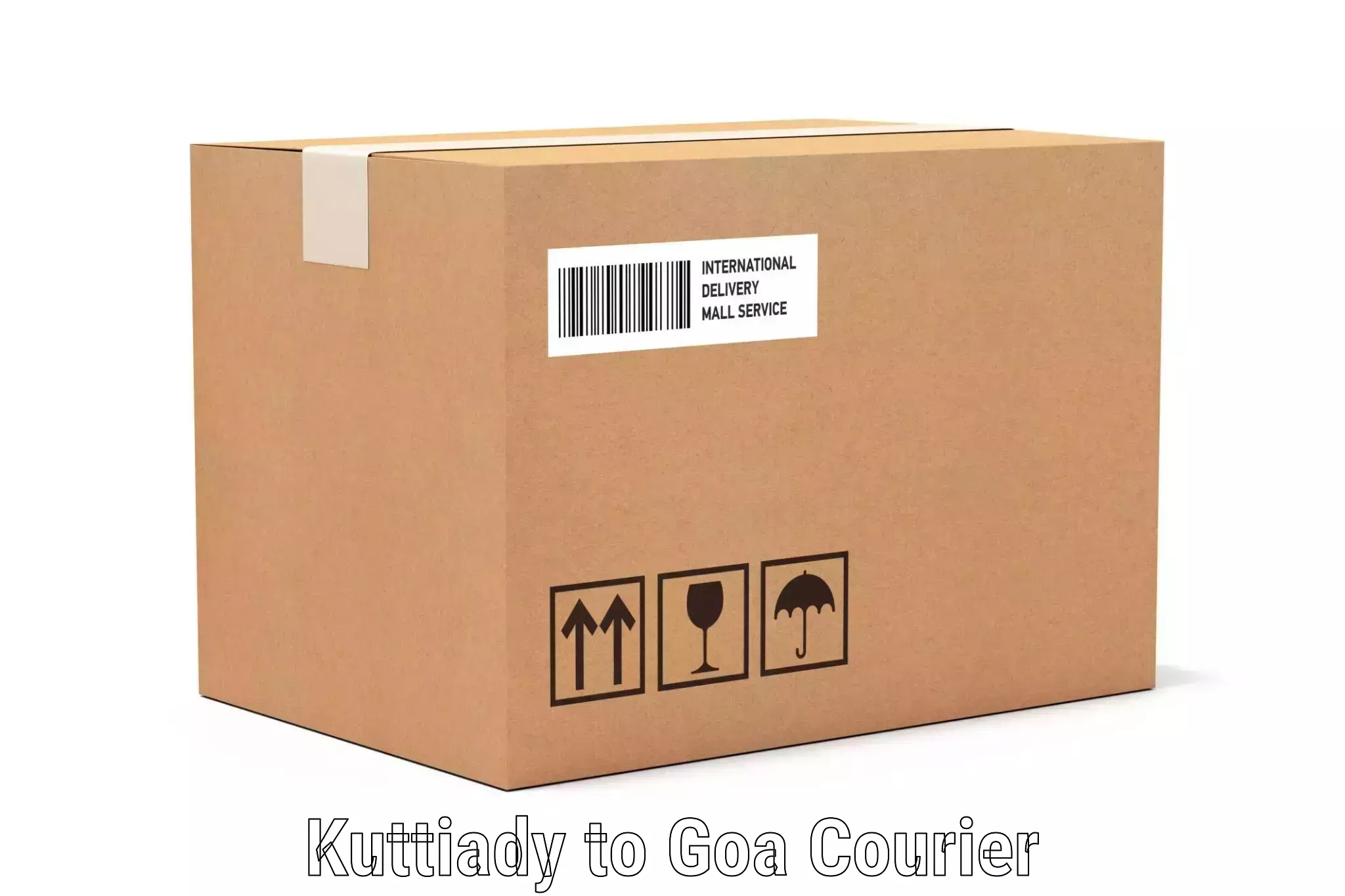 Luggage shipping discounts Kuttiady to Goa