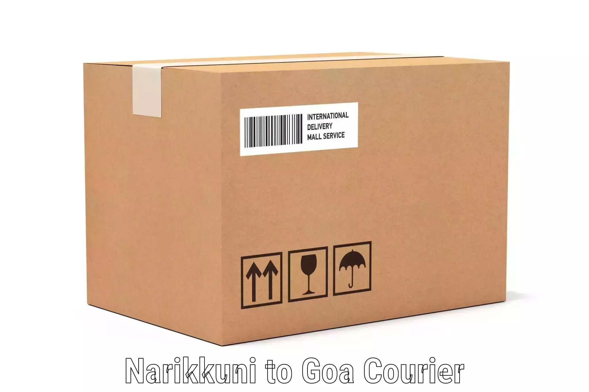 Comprehensive baggage courier Narikkuni to NIT Goa