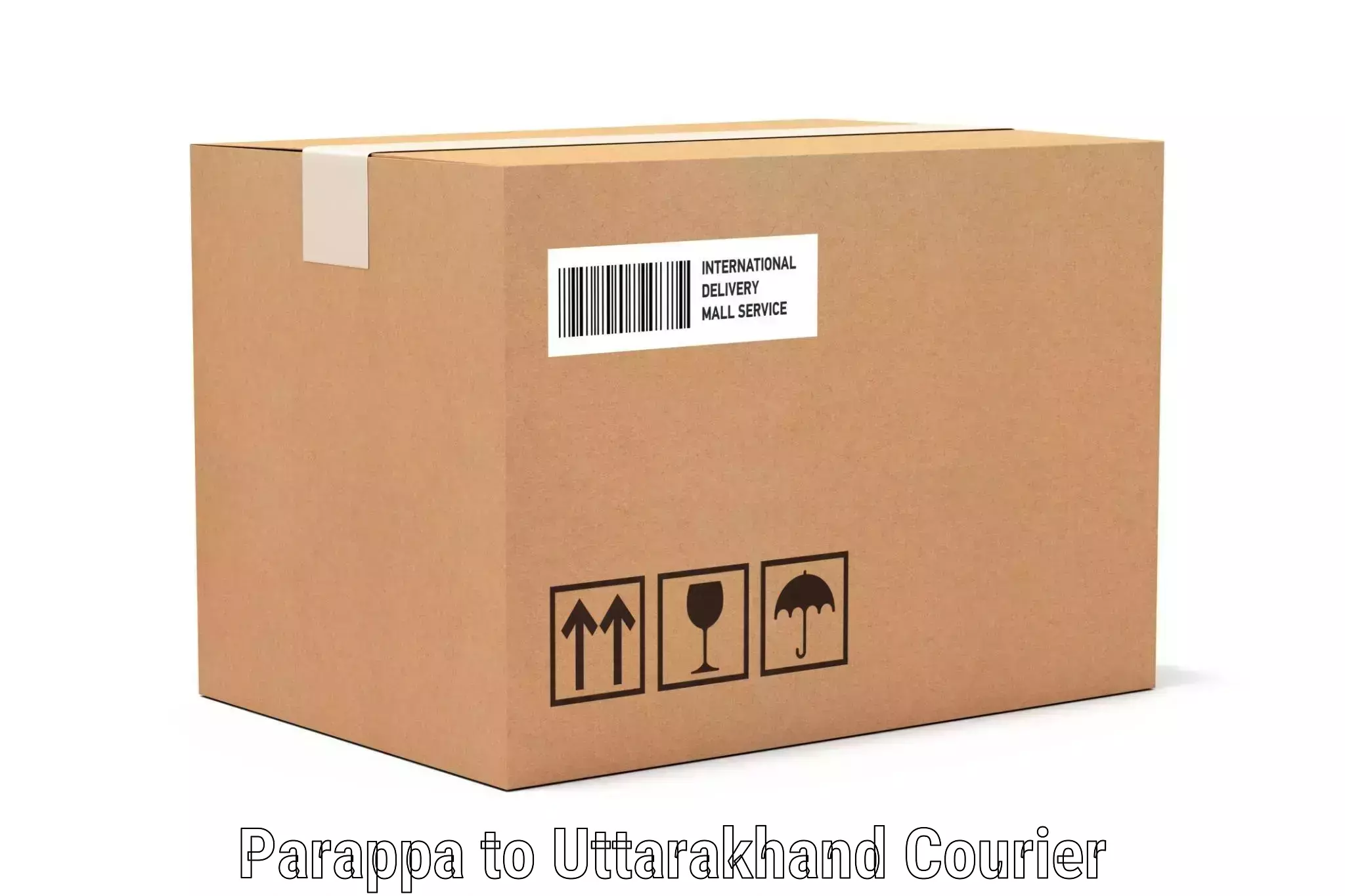 Luggage shipping options Parappa to Uttarakhand