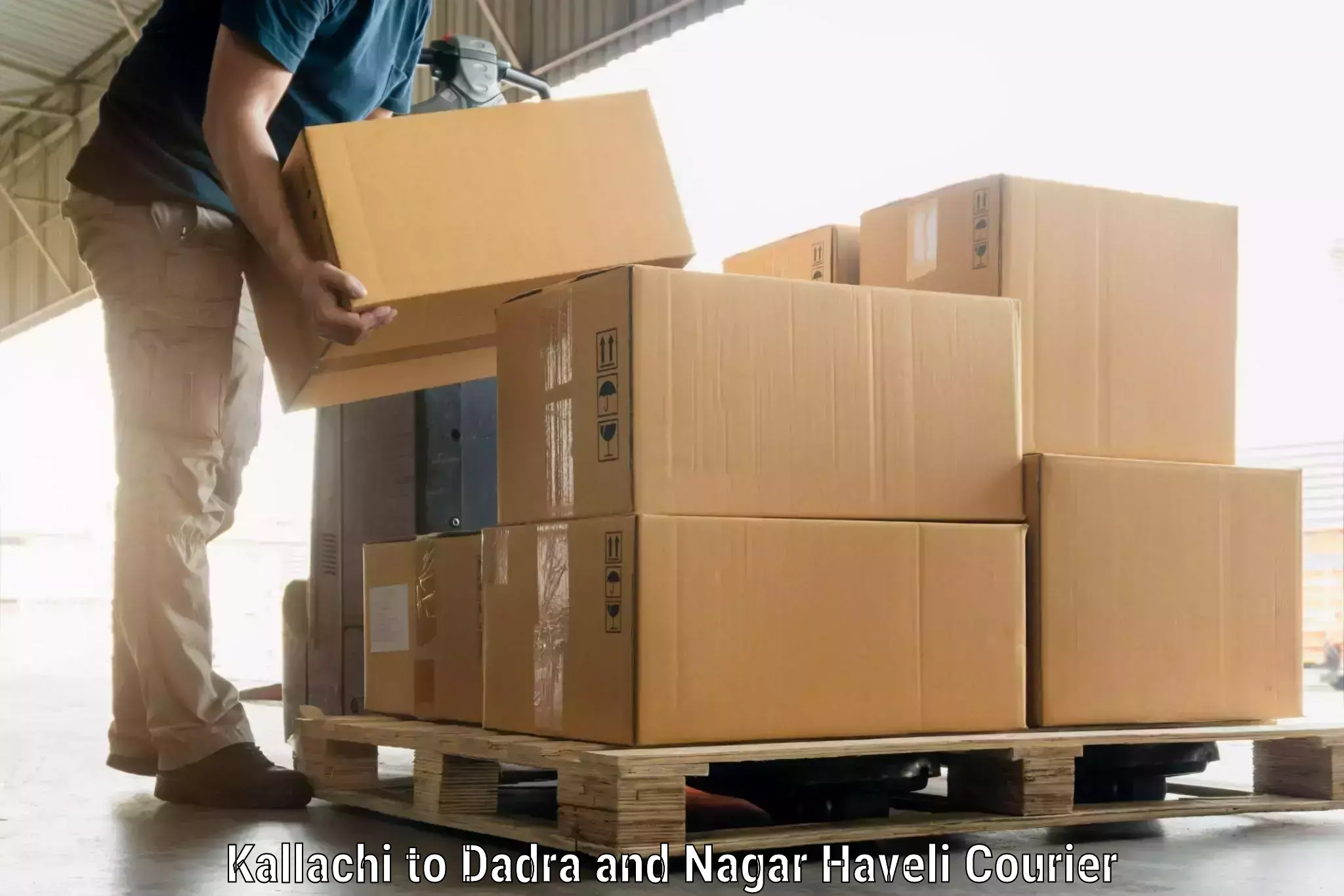 Baggage delivery management Kallachi to Silvassa