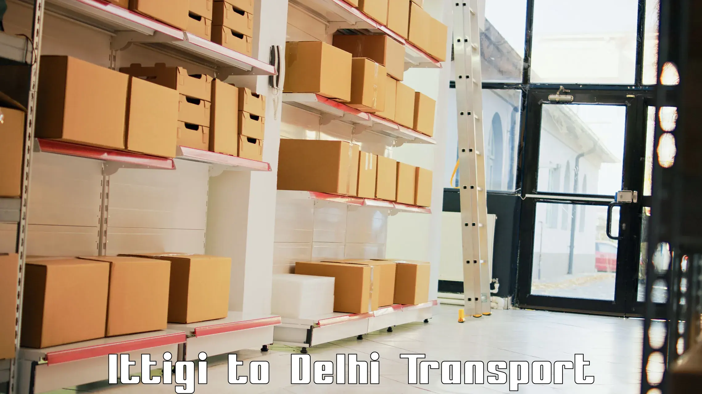 Domestic goods transportation services Ittigi to Delhi